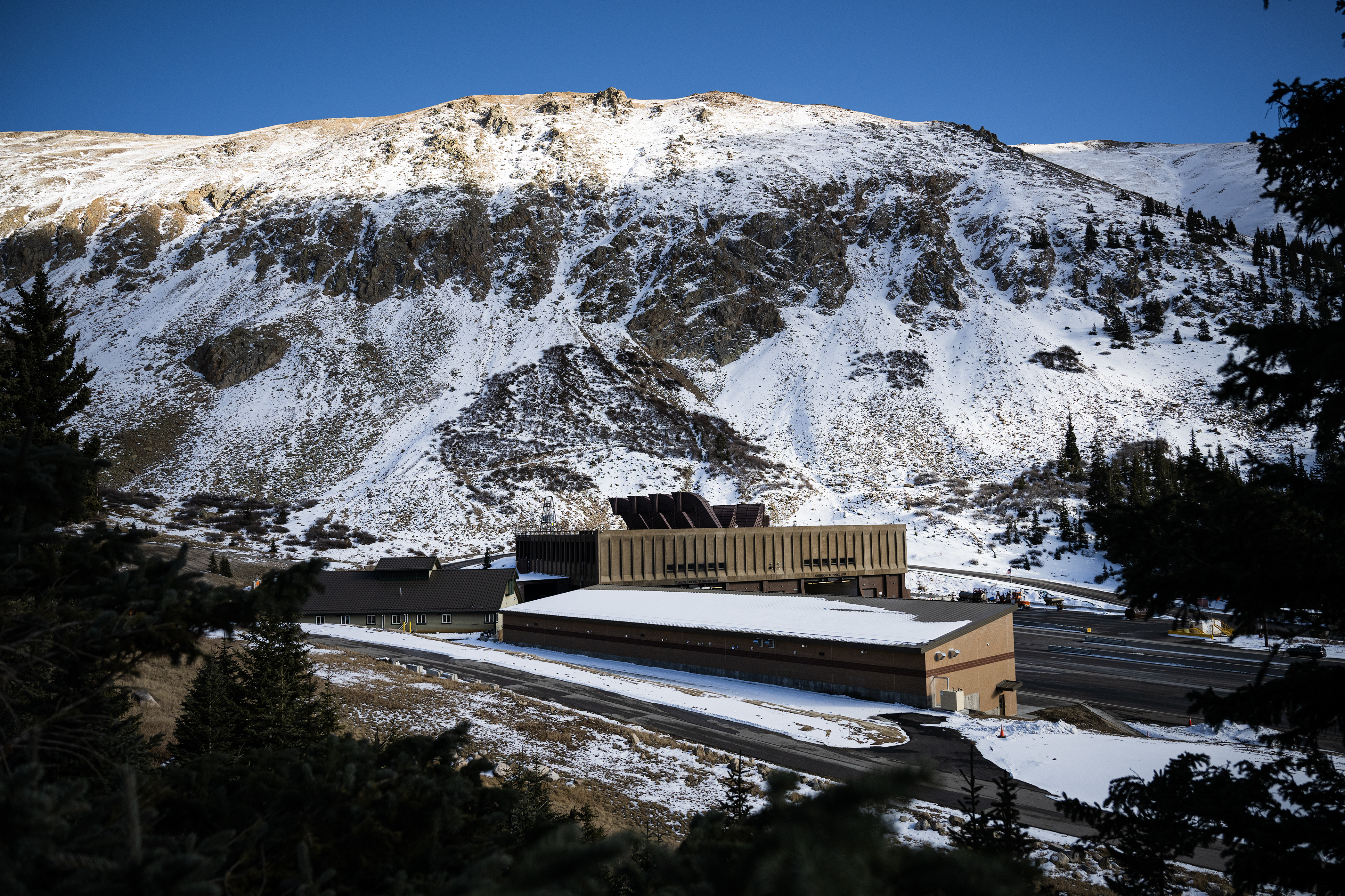 The West Portal of the Eisenhower–Edwin C. Johnson Memorial Tunnel, as seen on Friday, Nov. 17, 2023, in Summit County, Colo. (Timothy Hurst/Denver Gazette) (TimHursttim.hurst@gazette.comhttps://secure.gravatar.com/avatar/aca82bd62b4ee425c598527cd6faa1b1?d=mm&r=g)