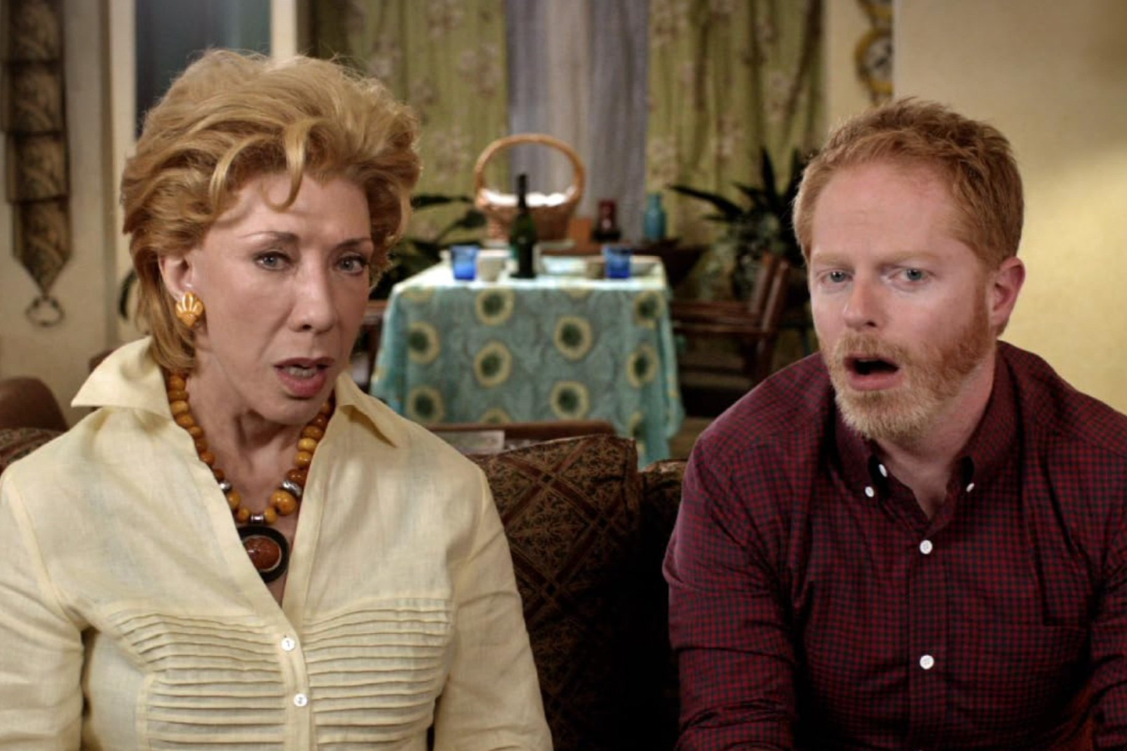 Lily Tomlin and Jesse Tyler Ferguson in the 2012 short film “The Procession.” (COURTESY YELLOW BARN FILM FESTIVAL)