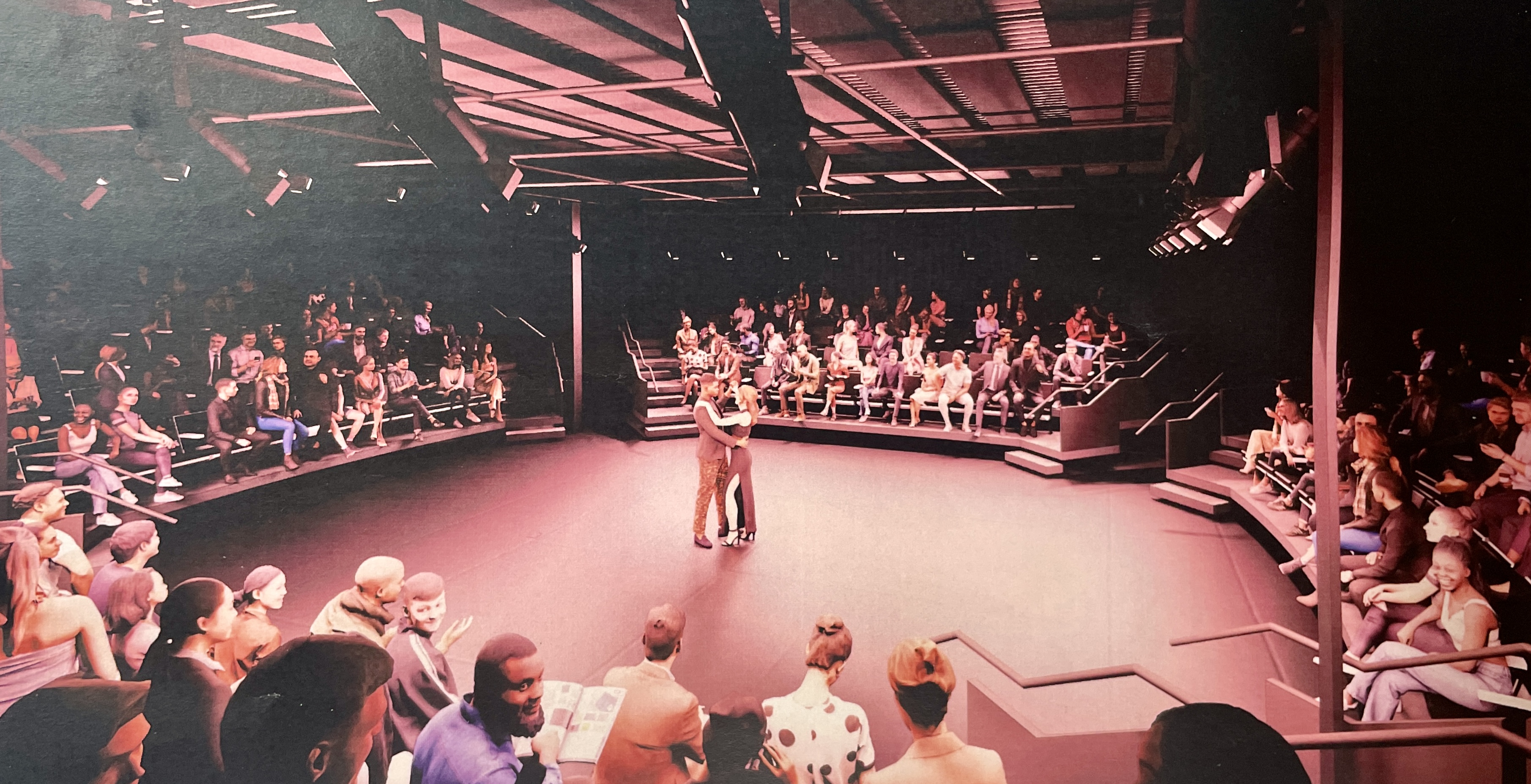 This artist rendering shows what the new Miners Alley Playhouse Performing Arts Center's mainstage theater will look like after it is doubled in size during Pahse 2 of construction set to take the next two years. (COURTESY SEMPLE BROWN DESIGN)