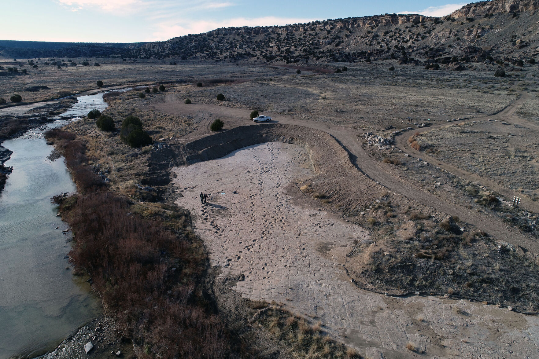 Dinosaur tracks continue to be unearthed at southeast Colorado’s Picket Wire Canyonlands. Photo courtesy USDA Forest Service