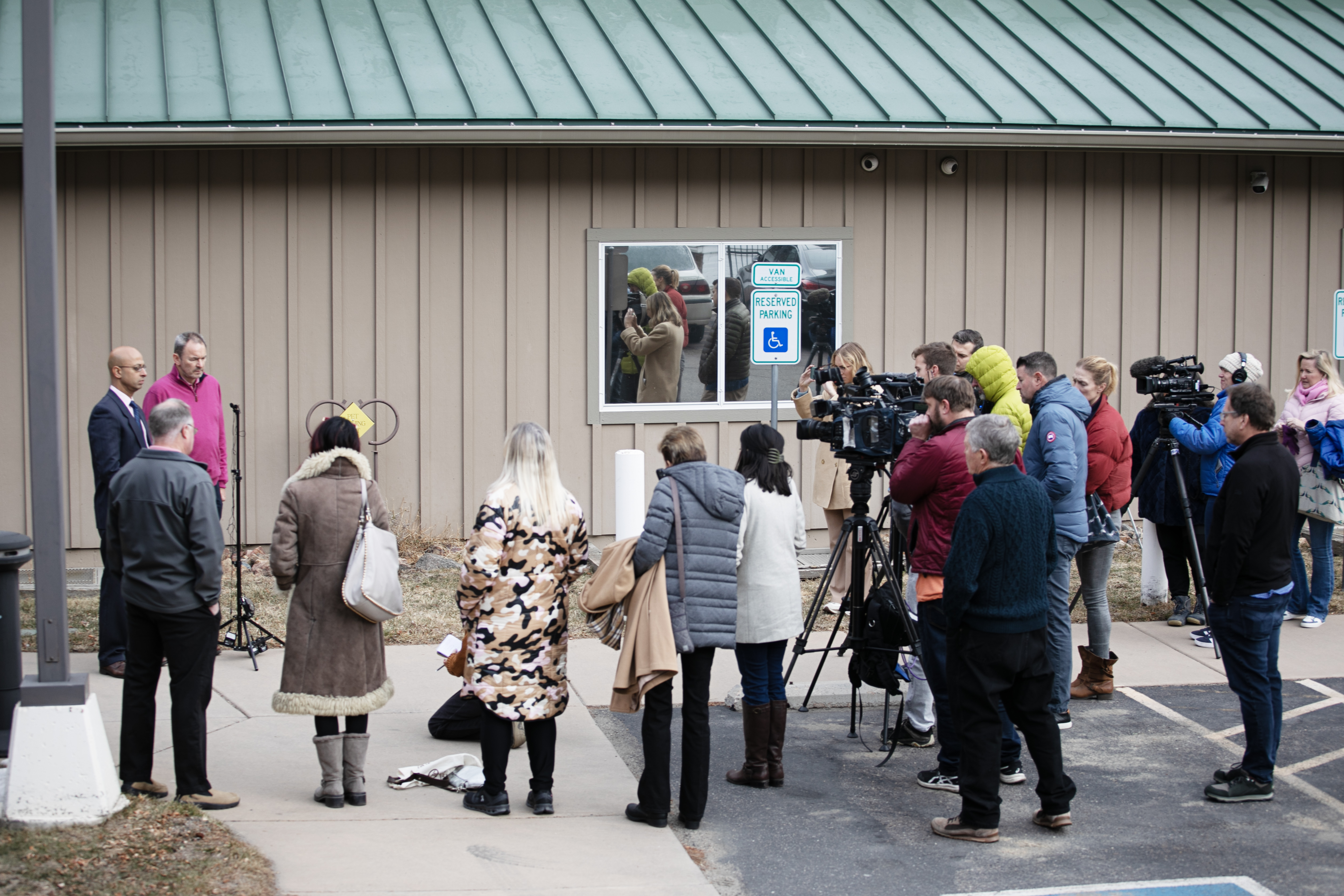 Journalists and supporters of the Glass family gather following the arraignment of four law enforcement officers in relation to the death of Christian Glass outside the Clear Creek County Courthouse on Tuesday, Dec. 12, 2023. (TomHellauerMultimedia Producertom.hellauer@denvergazette.comhttps://denvergazette.com/content/tncms/avatars/f/9e/622/f9e6228a-3b6b-11ed-bf10-fbb71fa8e421.f54b911252c540f1d61709edc4727a39.png)