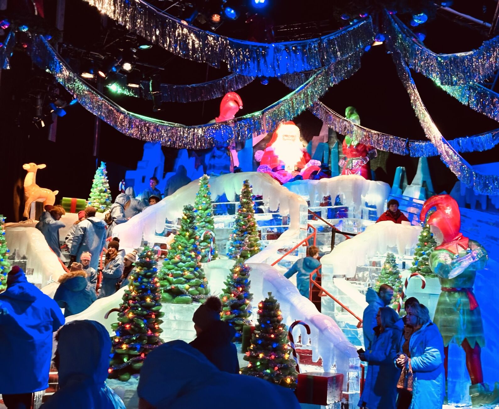 The slide ice sculpture at Ice! Gaylord Rockies is one of the features in a scene from “A Christmas Story” where you can climb stairs and take a ride down the frigid slide. (TeresaFarneyteresa.farney@gazette.comhttps://secure.gravatar.com/avatar/5fa6e85609aee138712caf960aaf3354?d=mm&r=g)