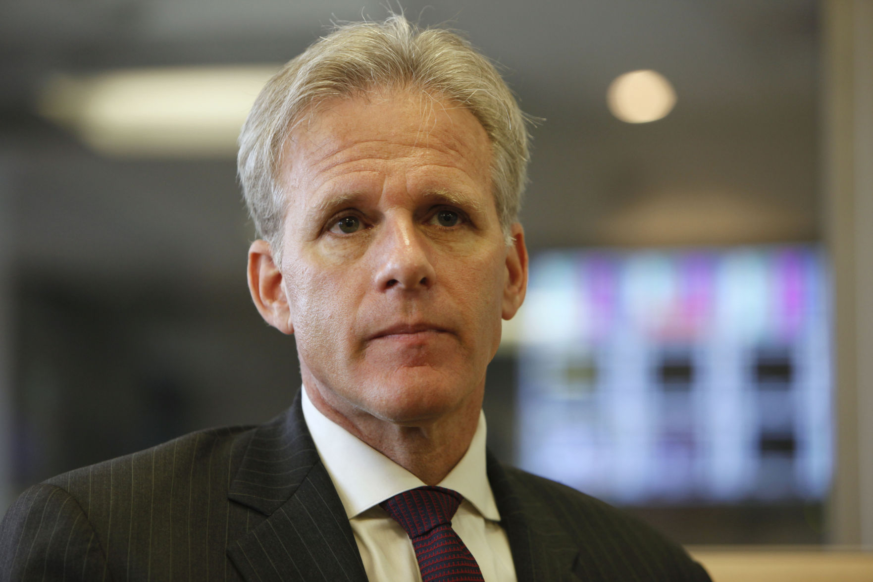 FILE - In this June 16, 2009 file photo, Israel's incoming ambassador to the United States, Michael Oren, pauses during an exclusive interview in the AP offices in Jerusalem. Oren said that his government has never had a more favorable ally in the White House and Israel should welcome the administration's forthcoming peace plan regardless of its content.(AP Photos/Tara Todras-Whitehill, File) (Tara Todras-Whitehill)