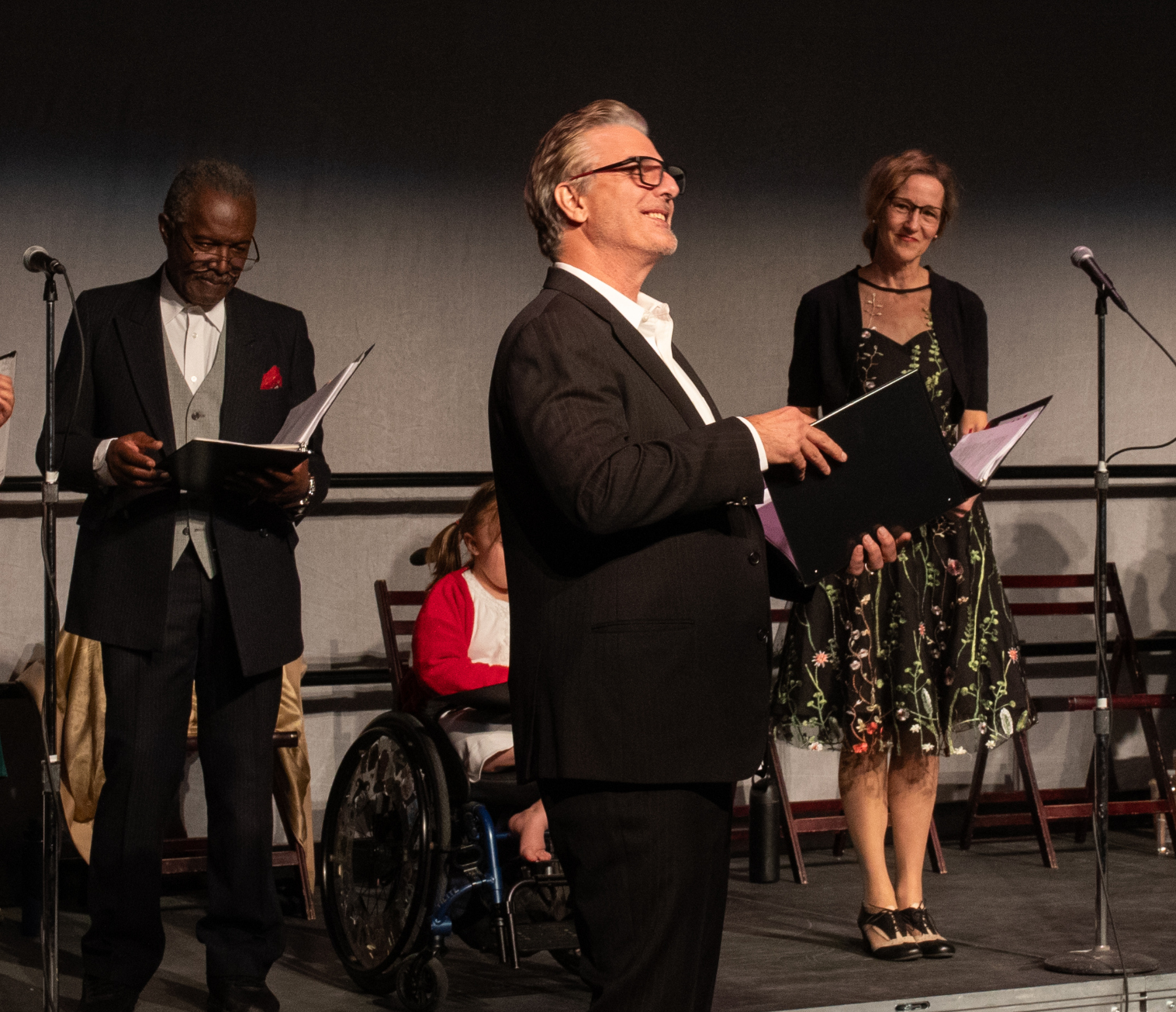 Actor Chris Noth performs as George Bailey in 