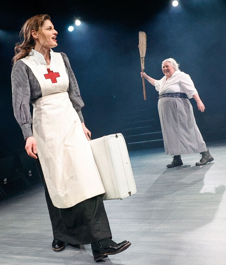 Prentiss Benjamin, left, and Leslie O’Carroll in