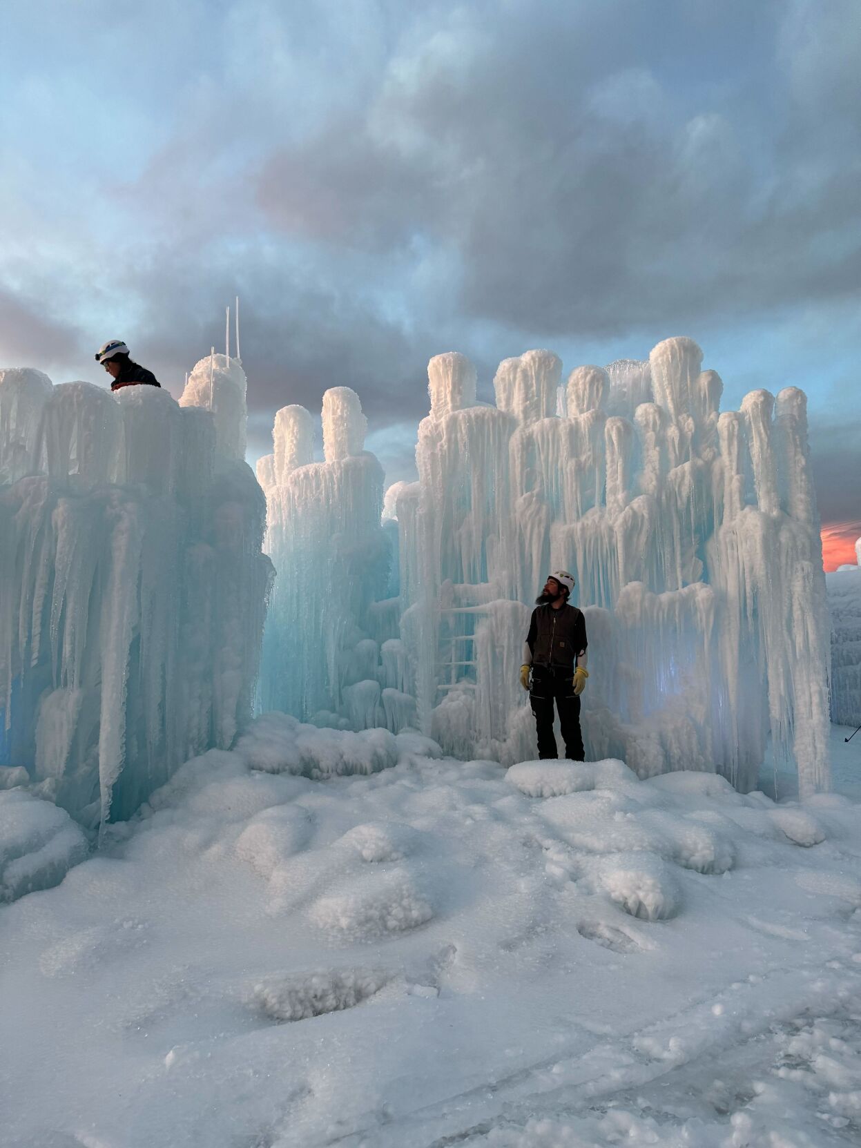 Ice Castles construction is coming along nicely in Cripple Creek, the company boss says. The goal is to open late December or early January. (Courtesy of Ice Castles)