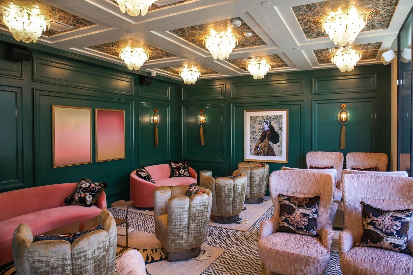 A lounge area