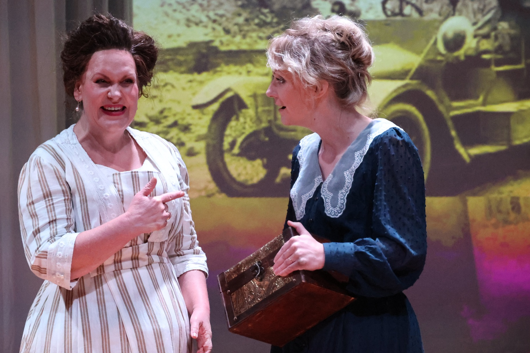 Emma Messenger, left, and Claire Kennedy in