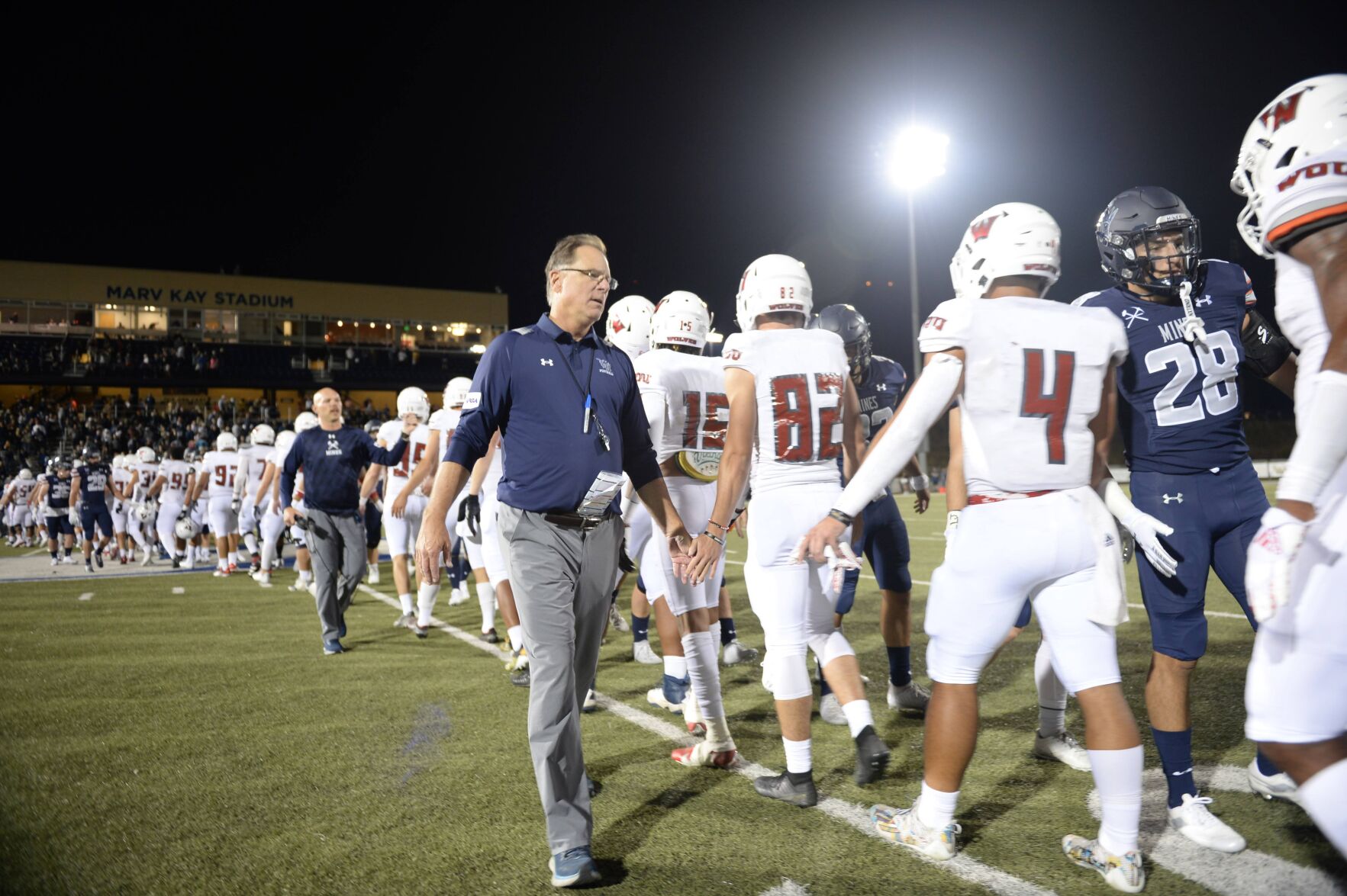 Colorado School of Mines football coach Gregg Brandon, a Colorado Springs native, retired this week after posting a 59-15 record with the Orediggers and leading the program to its first NCAA Division II semifinal appearance. (PHOTO COURTESY OF COLORADO SCHOOL OF MINES)