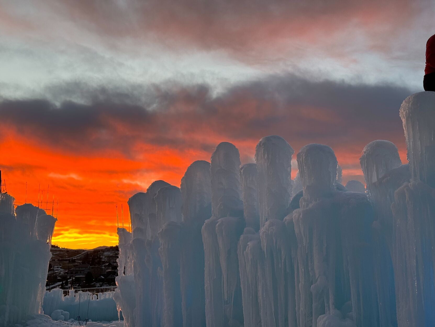 Ice Castles construction is coming along nicely in Cripple Creek, the company boss says. The goal is to open late December or early January. (Courtesy of Ice Castles)