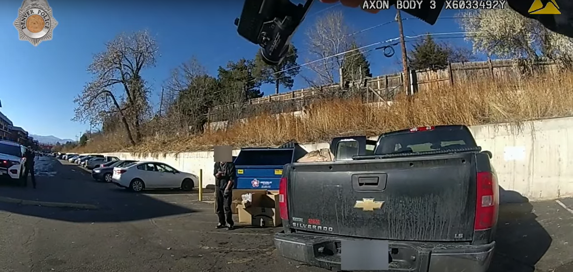 Denver police officers fired at a man on Nov. 27 after he allegedly reached for a handgun tucked into his waistband on his back. Two officers fired five shots, hitting the man and placing him in critical condition. (Courtesy photo, Denver Police Department)