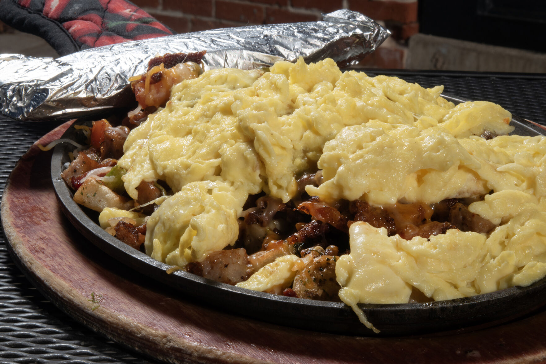 B & B Cafe (Located at: 324 Wilcox St. Castle Rock, CO.) “Ultimate Skillet with Flour Tortilla” Tuesday November 21, 2023. Photo by Jeff Kearney. (Jeff Kearney)