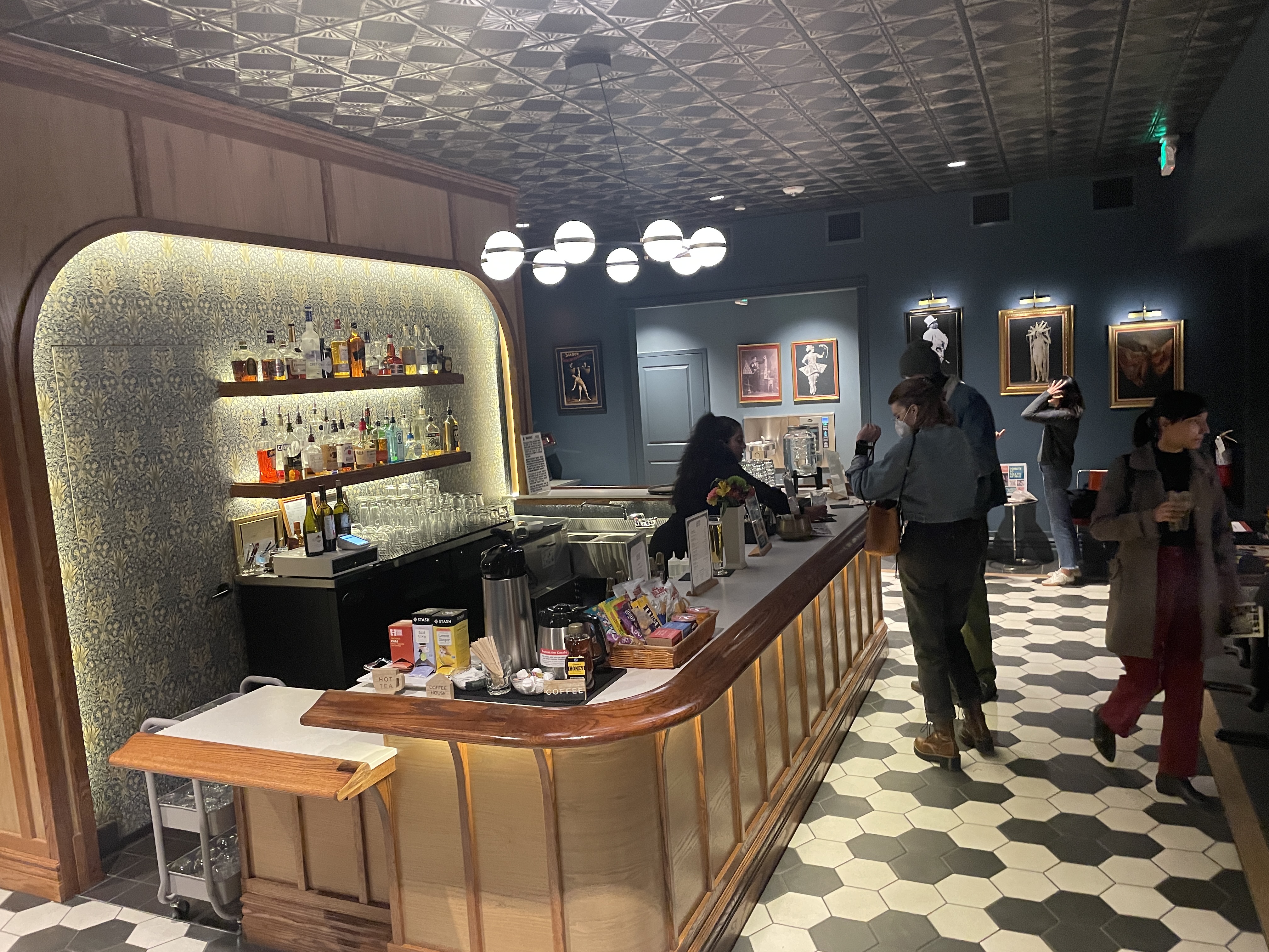 This bar at The Savoy was conceived by an all-woman architectural firm called the Swan Dive Design Studio. (John Moore/Denver Gazette)