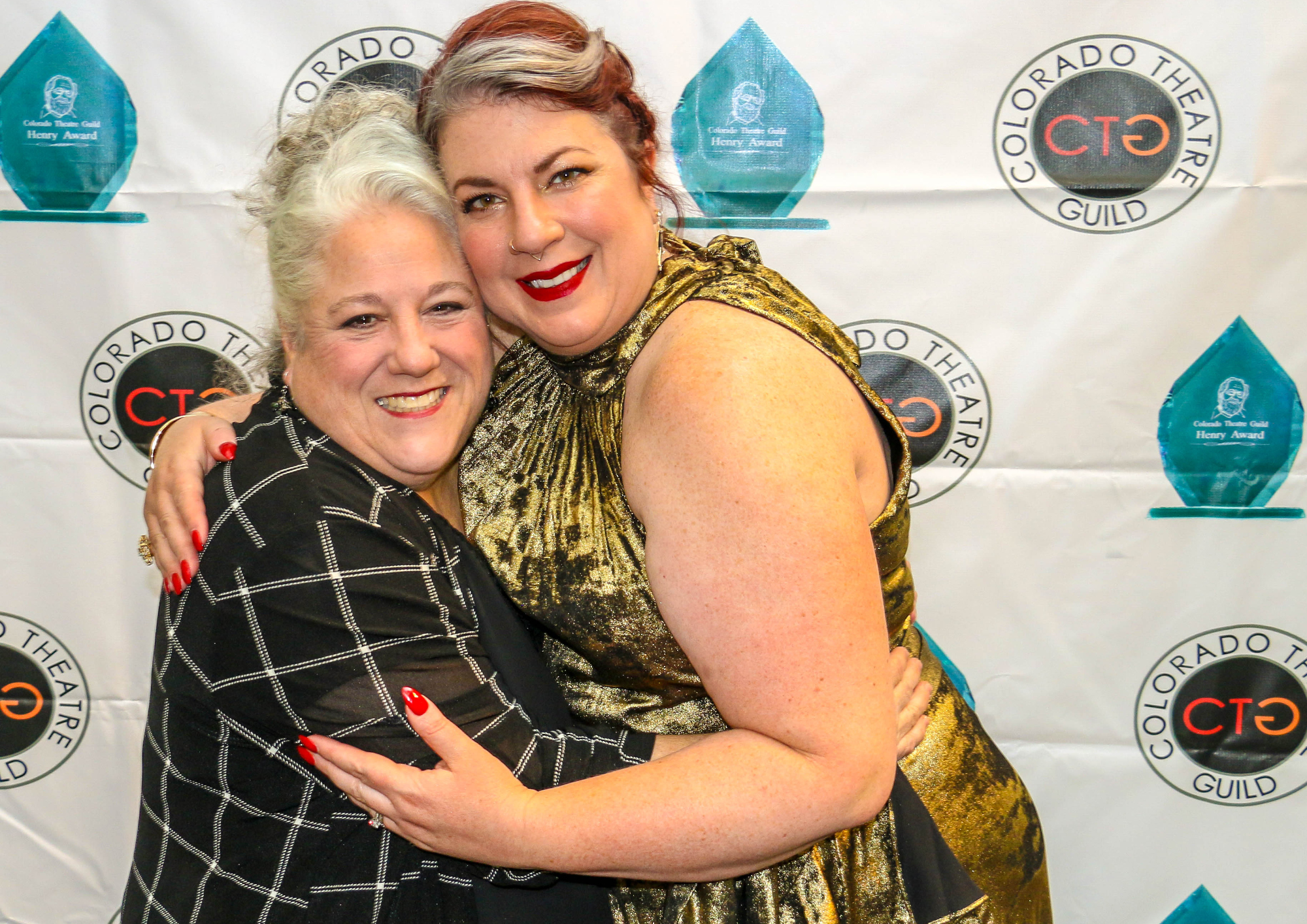 Leslie O'Carroll and Sarah Sheppard Shaver at the 2023 Henry Awards at the Denver Center on July 24, 2023. Sheppard Shaver directed O'Carroll in