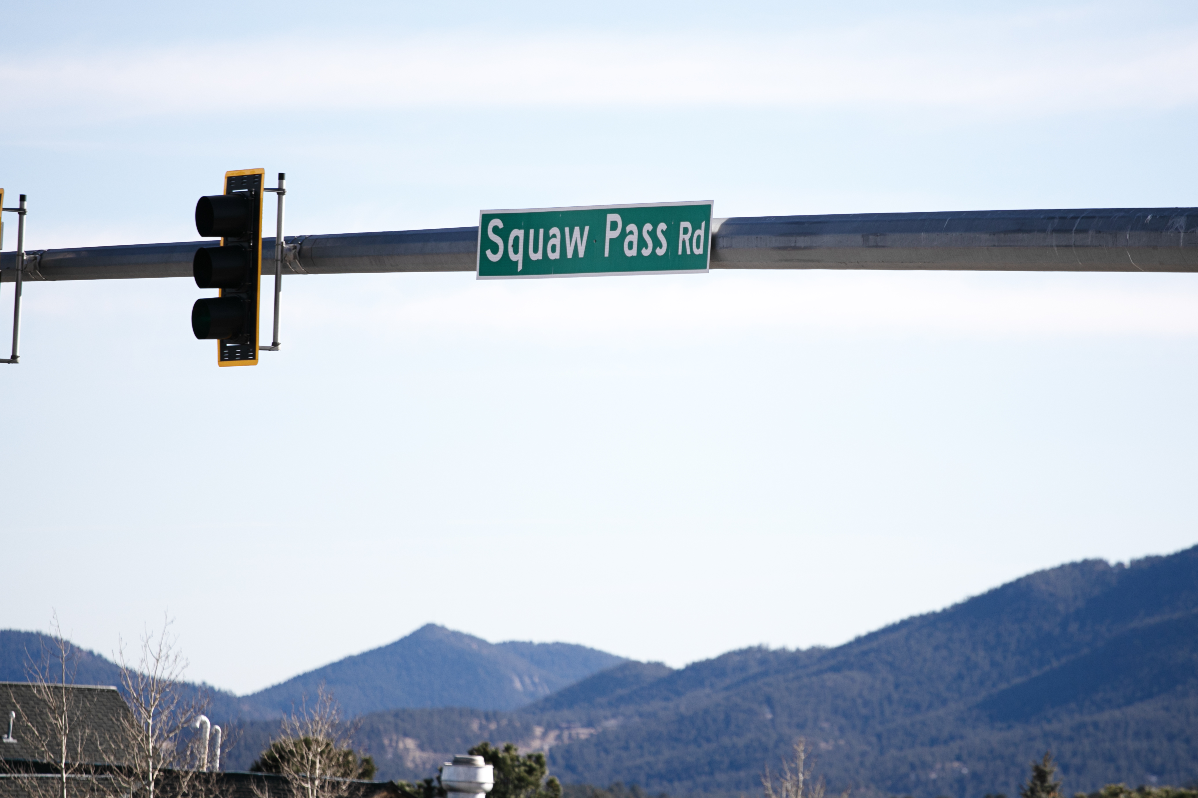 The sign for