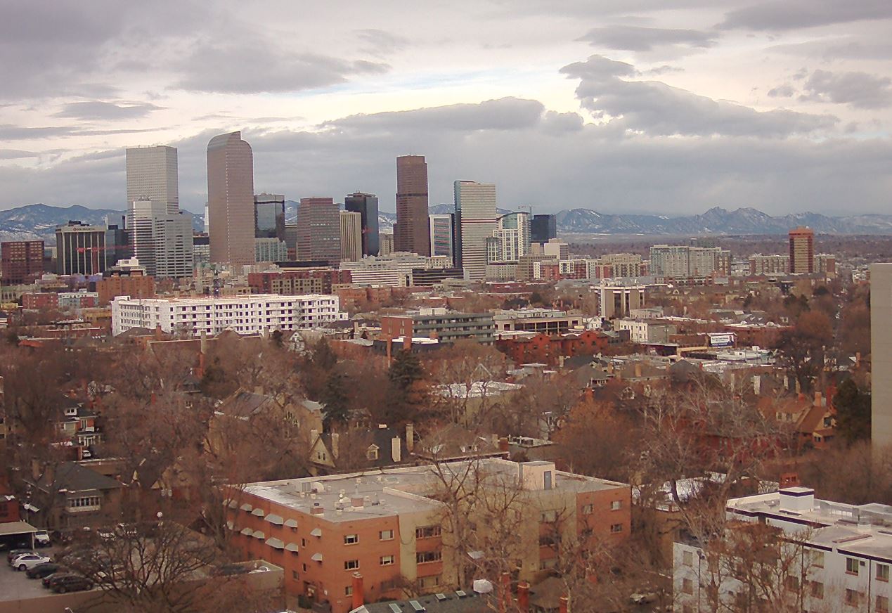 A live image of Downtown Denver on Jan 21, 2024. (Source: CDPHE)