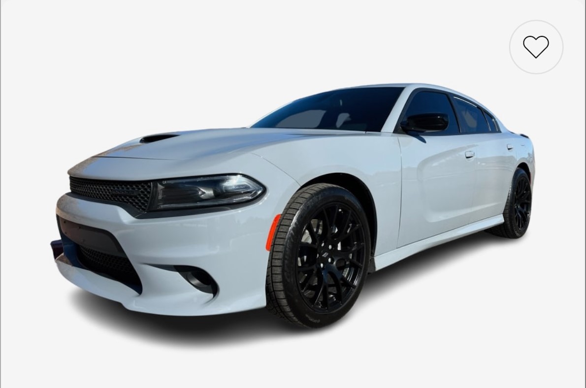 The suspect video is said to be a light-grey Dodge Charger, the same model as pictured here. (Courtesy photo, Aurora Police Department)
