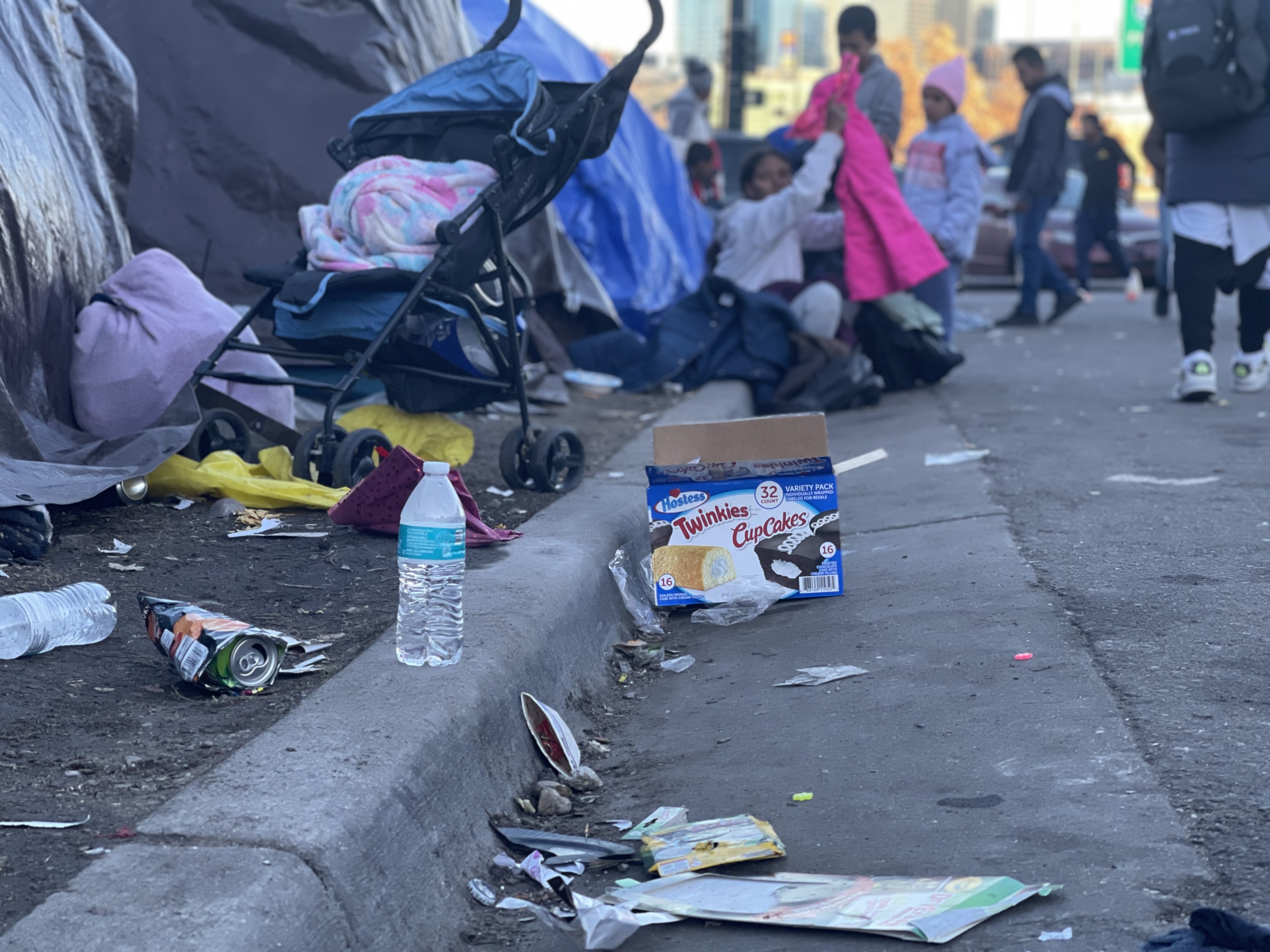 Trash litters roughly two city blocks on Dec. 29, 2023, where a homeless camp sprouted up near a shelter, after immigrants had exhausted their vouchers to stay in a city-provided shelter. (NicoBrambilanico.brambila@denvergazette.comhttps://denvergazette.com/content/tncms/avatars/4/ec/74a/4ec74aa2-71b0-11ed-af6f-0f0ae7acf7b0.d52fca74e95503d77da50127c9ff4e2d.png)