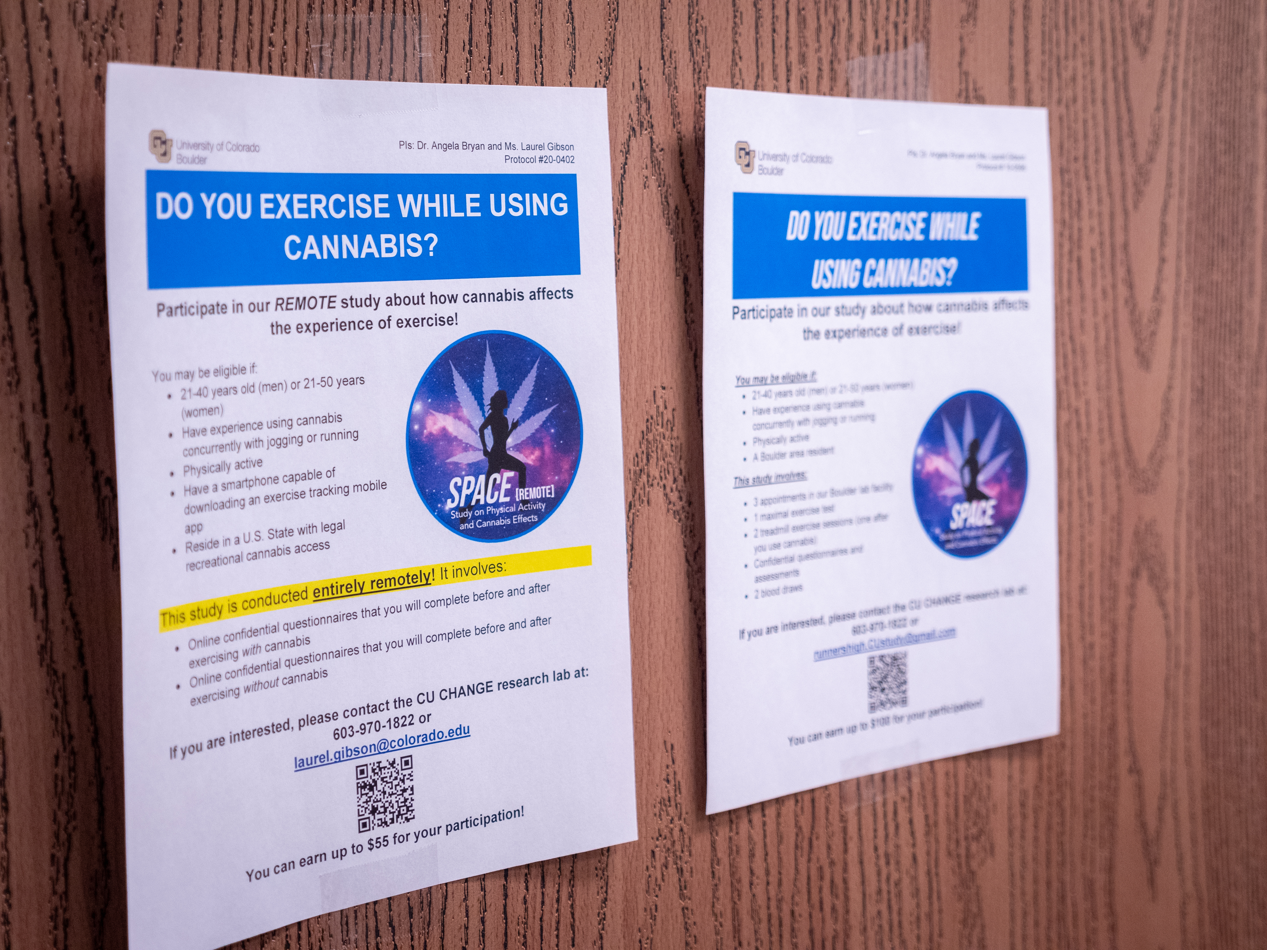 In at 2021 study, cannabis was used before exercise to explore and record the effects of the drug on participants while exercising to gain a better understanding of what happens to the body and mind while high. (Courtesy photo, Patrick Campbell/CU Boulder)