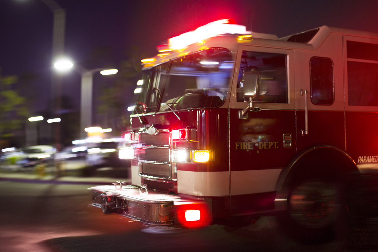 Burglary suspect taken to hospital, dog dies after house fire