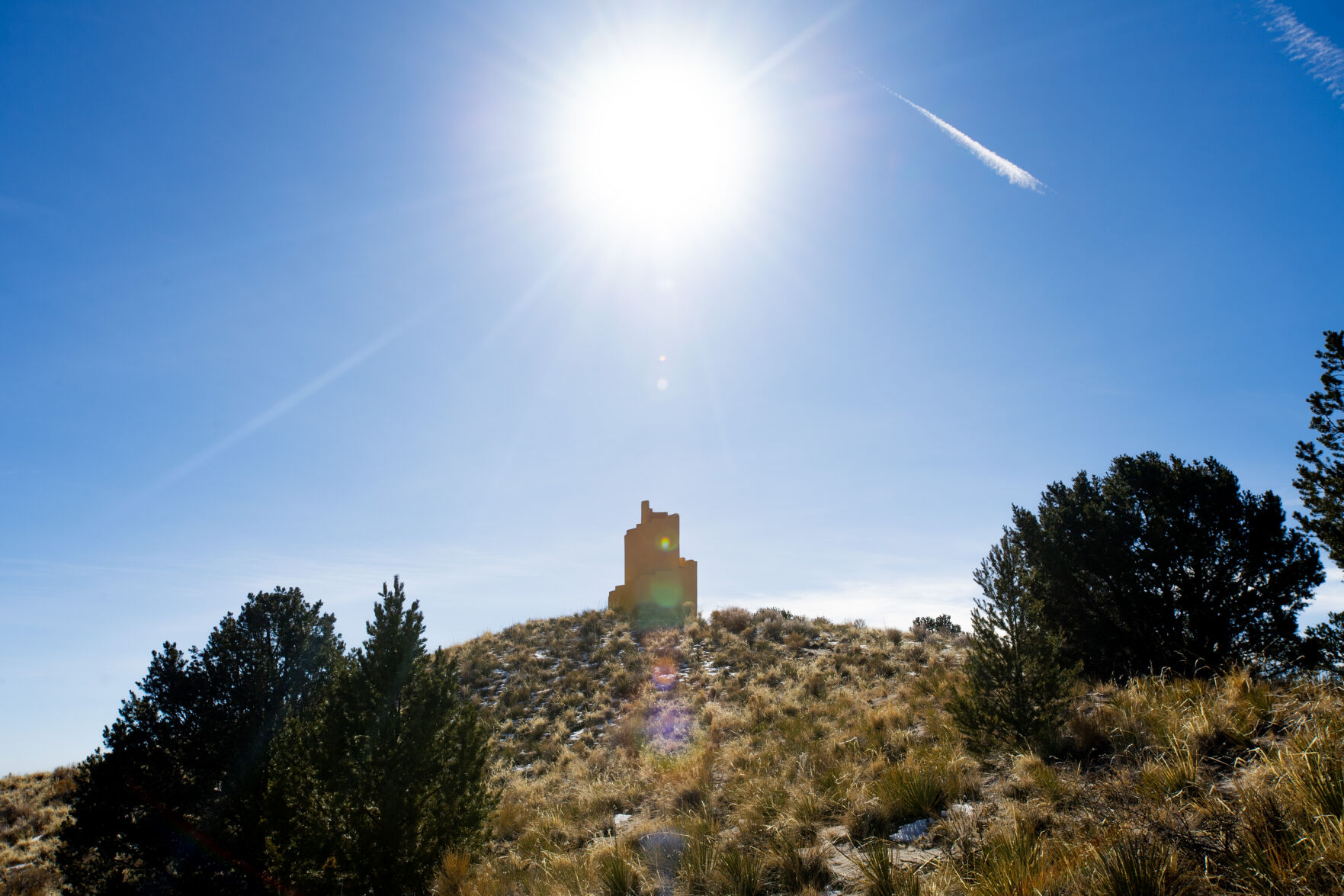 ABOVE: The Crestone ziggurat was commissioned by Syrian-American Najeeb Halaby, a member of the Zoroastrian religion, in 1978, adjacent to his home on the same property spanning nearly 60 acres. (Parker Seibold)