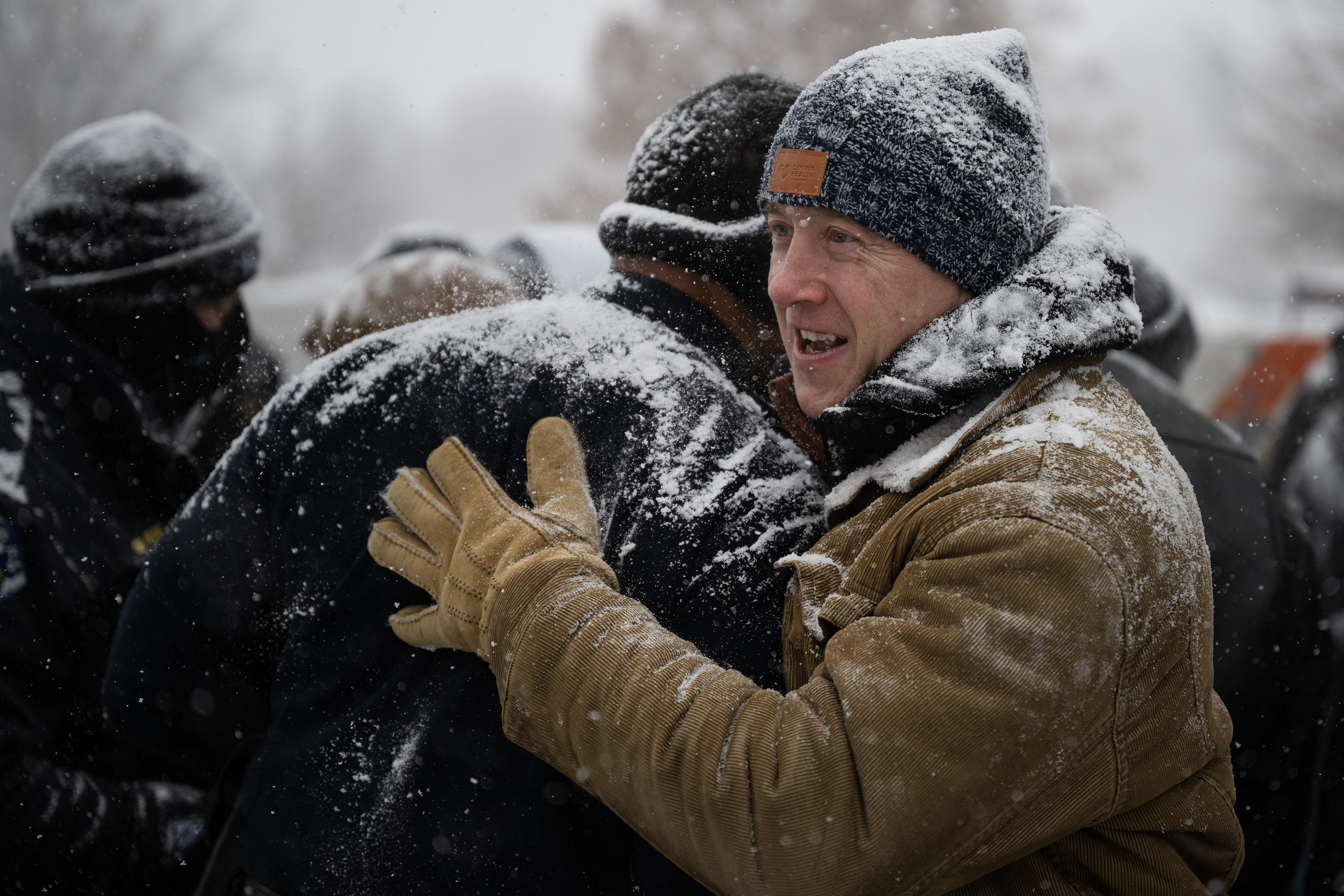 FILE PHOTO: Mayor Mike Johnston hugs police chief Ron Thomas at the ceremony preceding the step-off of Denver's annual Martin Luther King Jr. Day marade on Monday, Jan. 15, 2024, in Denver, Colo.(Timothy Hurst/Denver Gazette) (TimHursttim.hurst@gazette.comhttps://secure.gravatar.com/avatar/aca82bd62b4ee425c598527cd6faa1b1?d=mm&r=g)