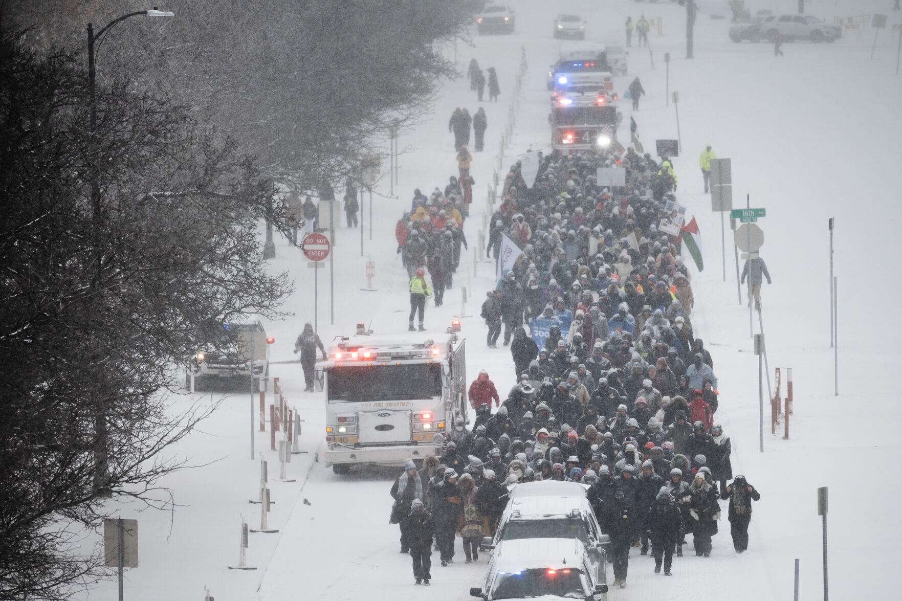 Denver marches on in MLK marade despite snow, negative temps