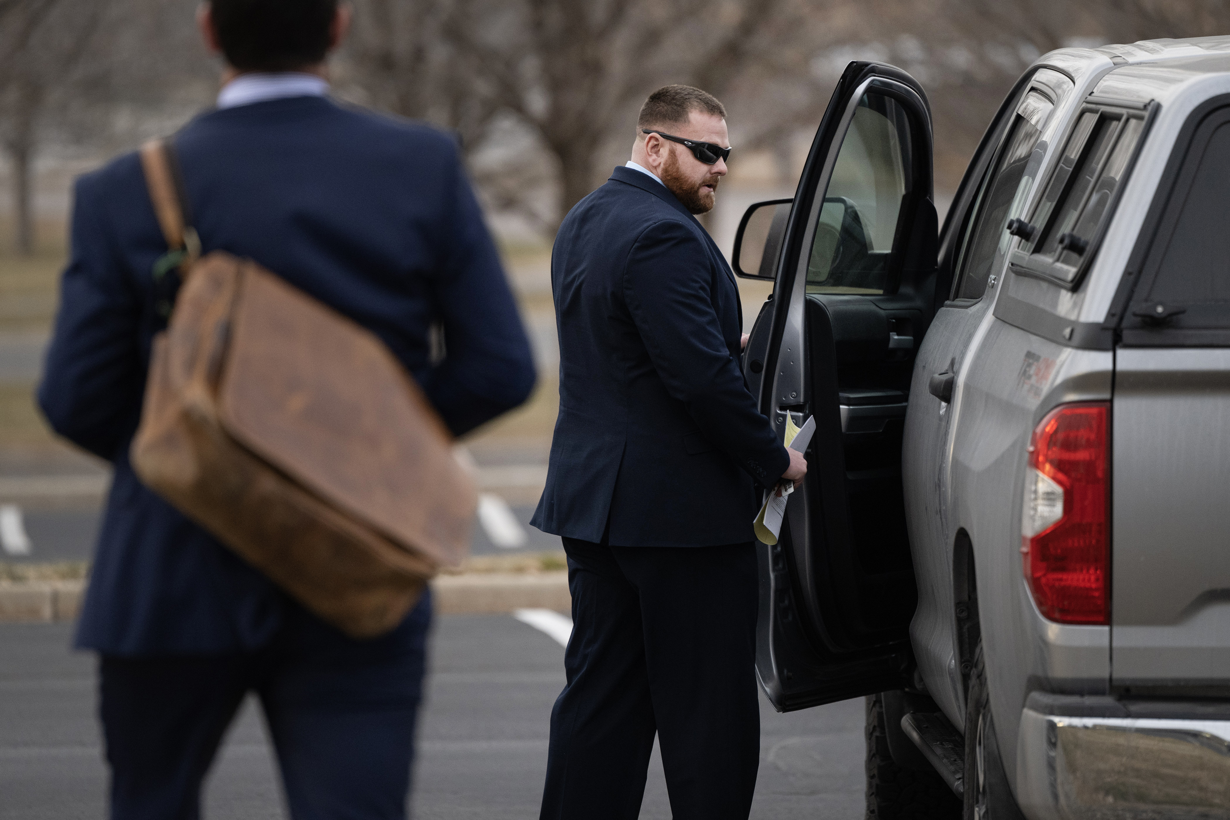Former Aurora Officer Randy Roedema gets in hi struck after leaving the courthouse following being sentenced in his role in the 2019 death of Elijah McClain on Friday, Jan. 5, 2024, at the Adams County Court in in Brighton, Colo. (Timothy Hurst/Denver Gazette) (TimHursttim.hurst@gazette.comhttps://secure.gravatar.com/avatar/aca82bd62b4ee425c598527cd6faa1b1?d=mm&r=g)