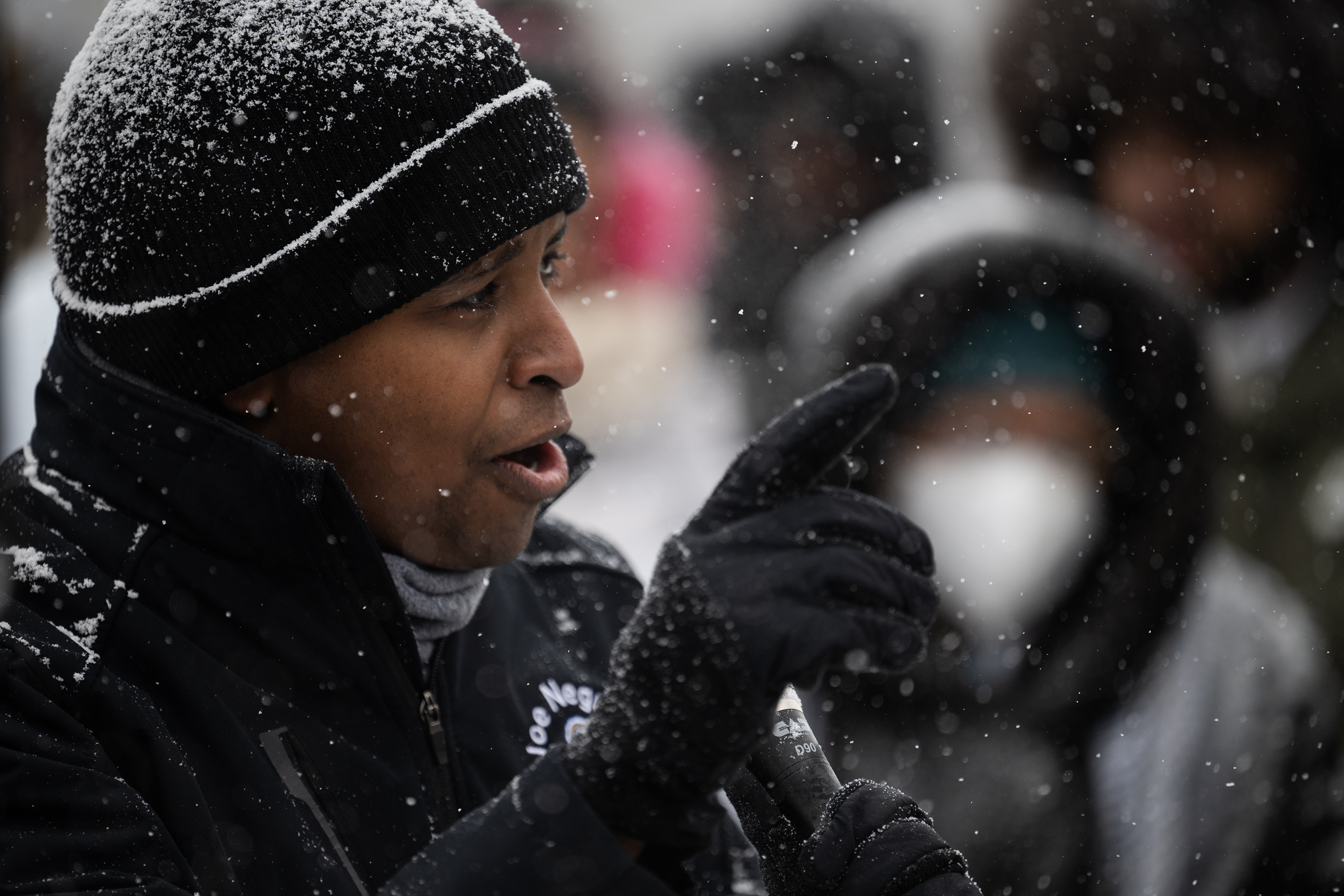 Rep. Joe Neguse speaks at the ceremony preceding the step-off of Denver's annual Martin Luther King Jr. Day marade on Monday, Jan. 15, 2024, in Denver, Colo.(Timothy Hurst/Denver Gazette) (TimHursttim.hurst@gazette.comhttps://secure.gravatar.com/avatar/aca82bd62b4ee425c598527cd6faa1b1?d=mm&r=g)