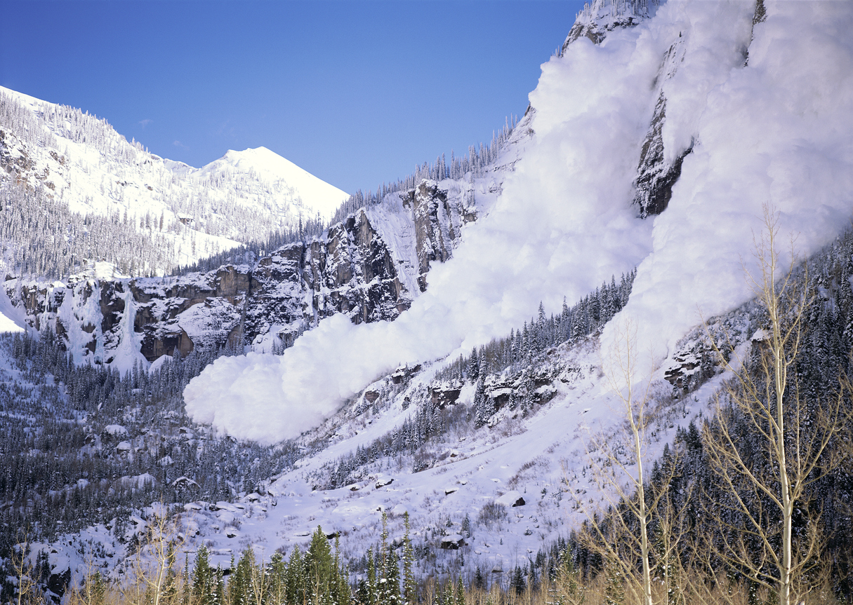 FILE PHOTO: An avalanche near Telluride. Avalanche danger will be high this weekend with the new snow moving in, according to the Colorado Avalanche Information Center. (DOUGBERRY/iStock.com)