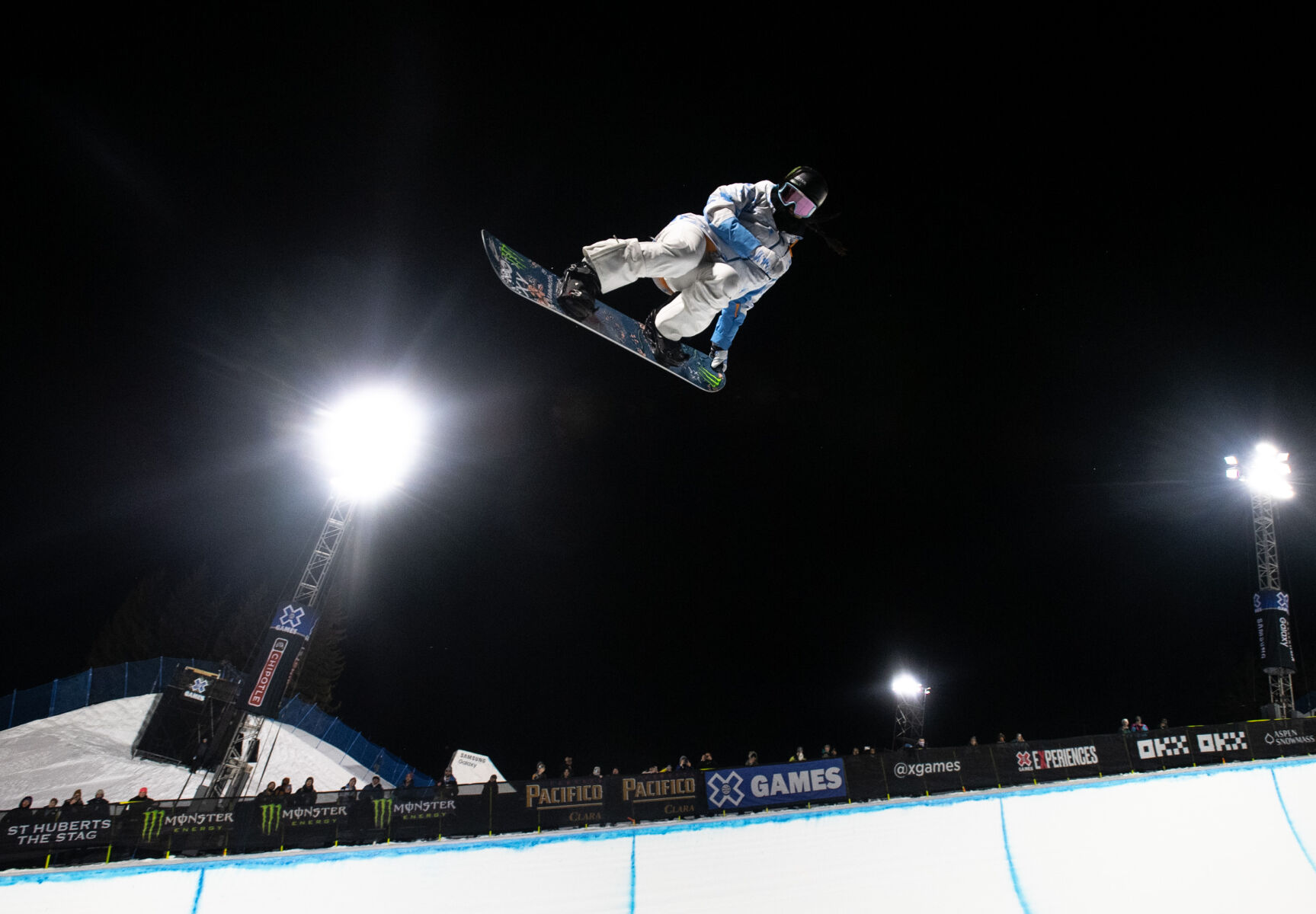 Chloe Kim of the USA competes in the Monster Energy Women's Snowboard SuperPipe Final on day 1 of the X Games Aspen 2024 on January 26, 2024 in Aspen, Colo. (Parker Seibold, The Gazette) (Parker Seibold)