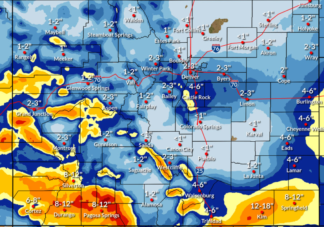 Map: National Weather Service