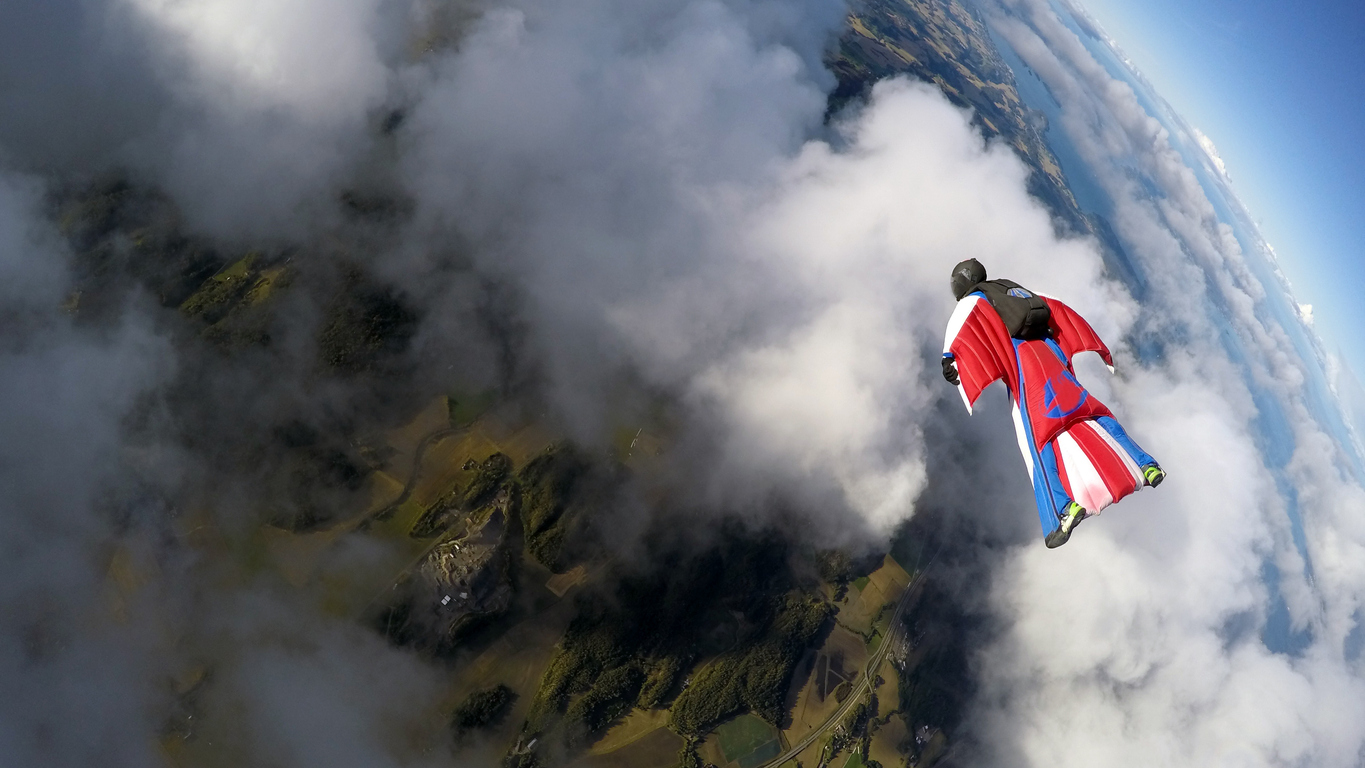 A stock photo of a wingsuit skydiver. Photo Credit: SindreEspejord (iStock). (SindreEspejord)