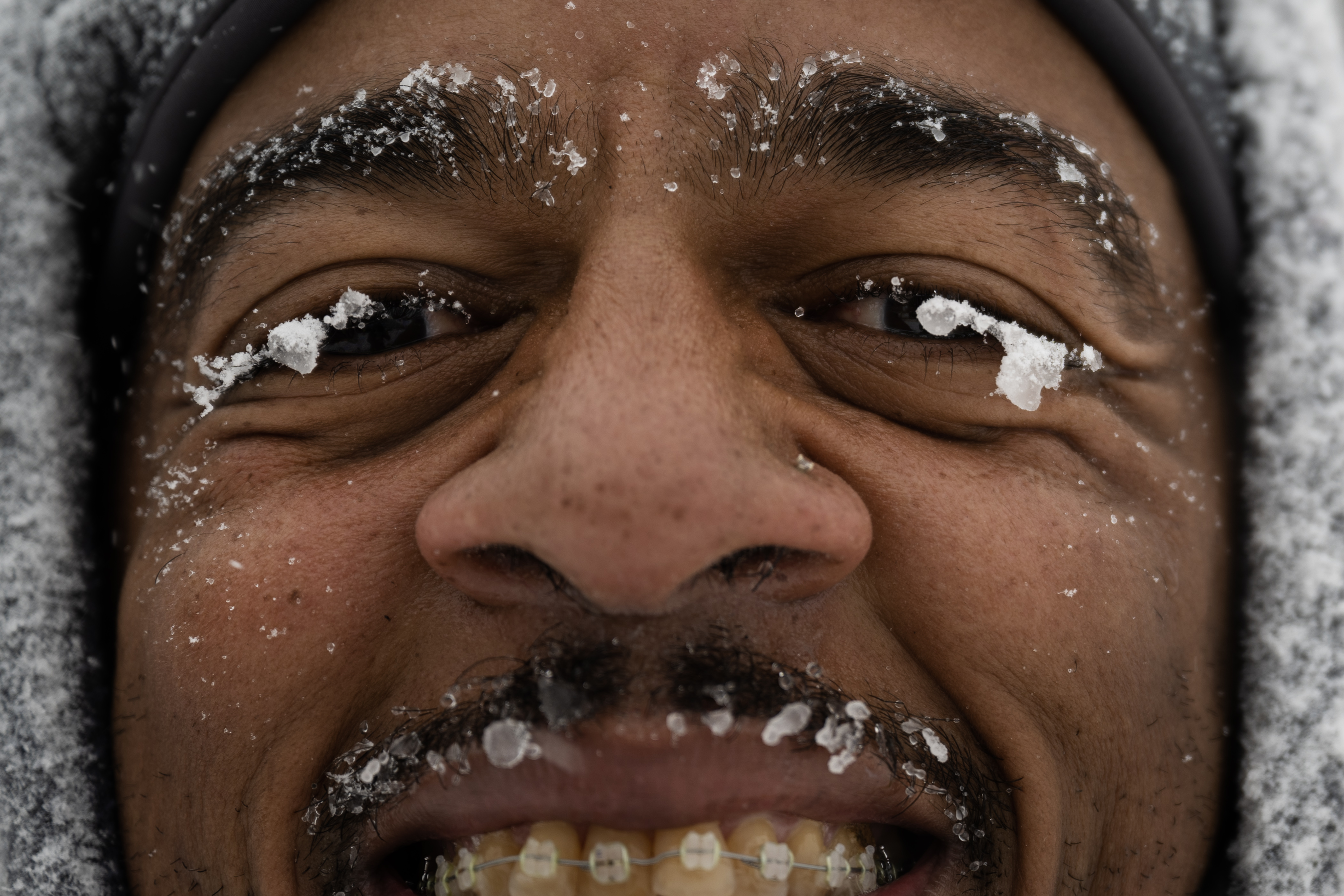 Icicles cling to marade co-chair Christian Steward’s eyelashes during Denver's annual Martin Luther King Jr. Day marade on Monday, Jan. 15, 2024, in Denver, Colo.(Timothy Hurst/Denver Gazette) (TimHursttim.hurst@gazette.comhttps://secure.gravatar.com/avatar/aca82bd62b4ee425c598527cd6faa1b1?d=mm&r=g)