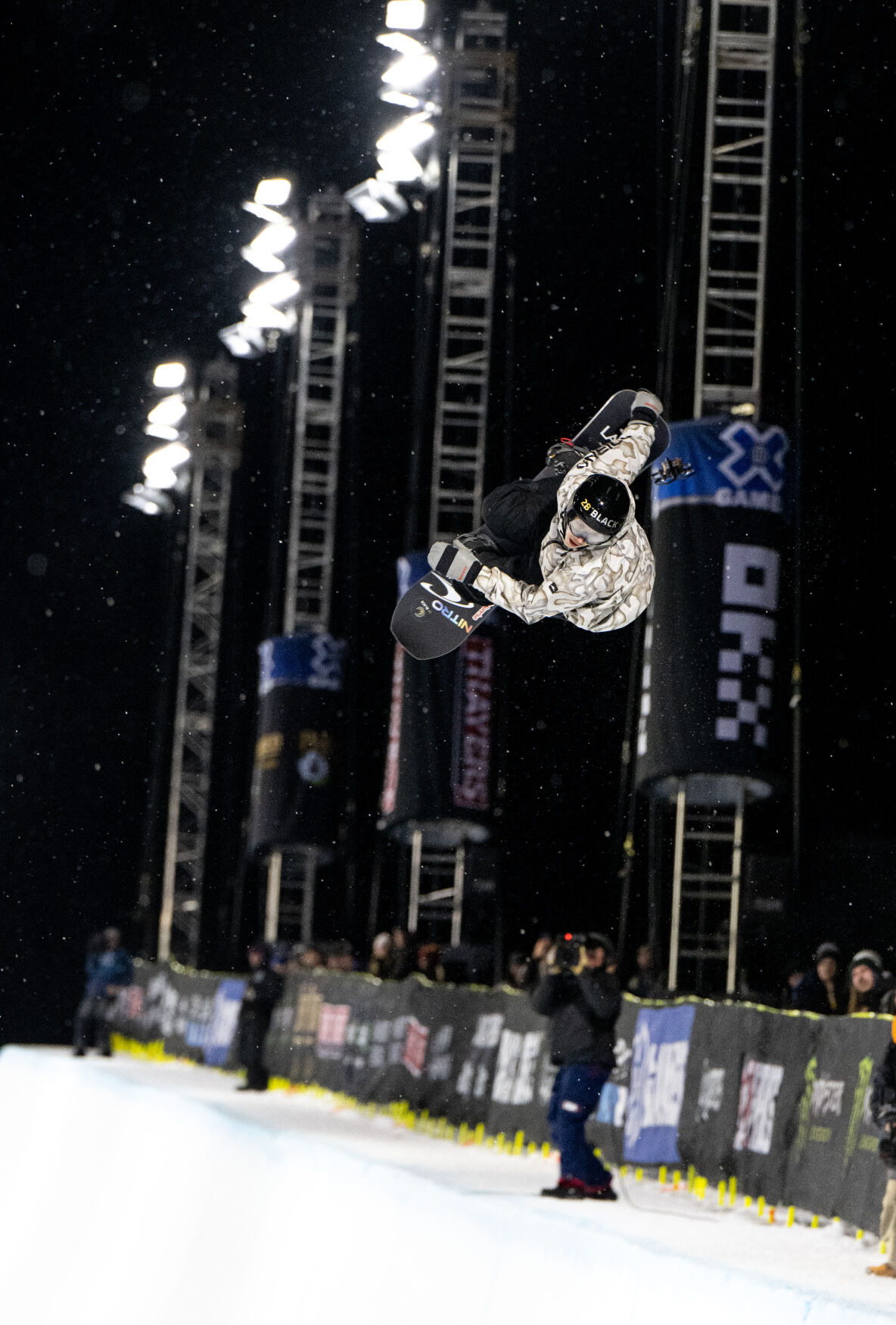 Jan Scherrer of the Switzerland competes in the Monster Energy Men’s Snowboard SuperPipe Final on day 1 of the X Games Aspen 2024 on January 26, 2024 in Aspen, Colo. (Parker Seibold, The Gazette) (Parker Seibold)