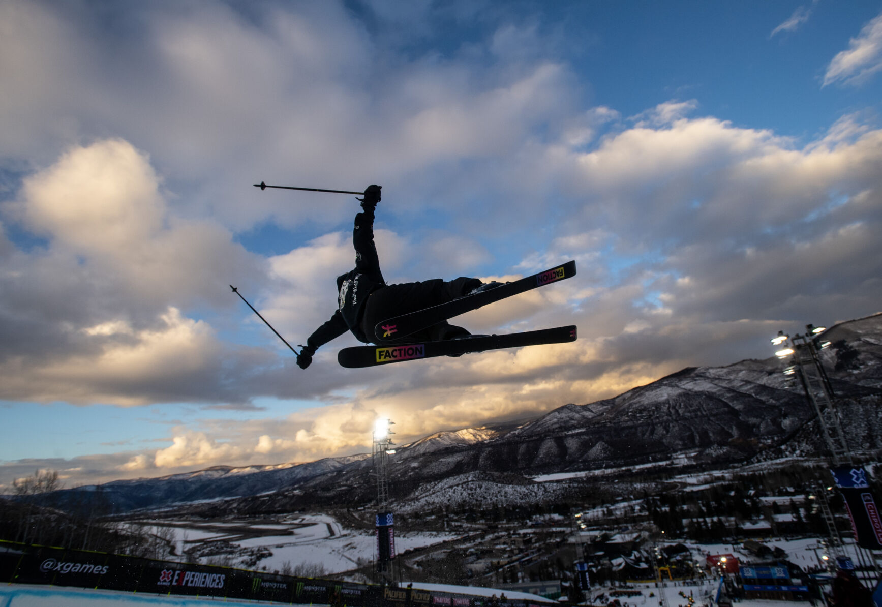 Eileen Gu of the USA does a practice run on the SuperPipe on day 1 of the X Games Aspen 2024 on January 26, 2024 in Aspen, Colo. (Parker Seibold, The Gazette) (Parker Seibold)