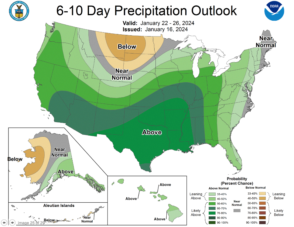 Map: National Weather Service.