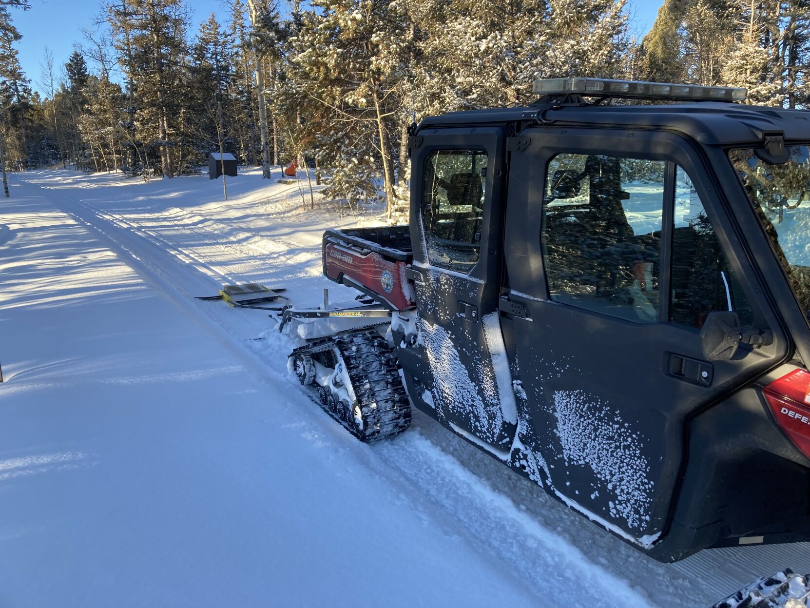 Mueller State Park in Teller County drags tracks across a few trails for grooming when conditions allow. (Photo courtesy Brian Kerrigan)