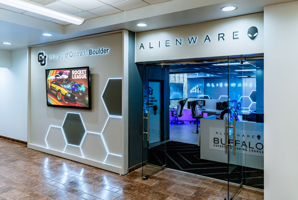 Novice and avid gamers invited to explore the technology available in state's first Alienware Buffalo Esports and Gaming Lounge at CU Boulder. (Courtesy photo, Davis Corazzar University of Colorado Boulder)