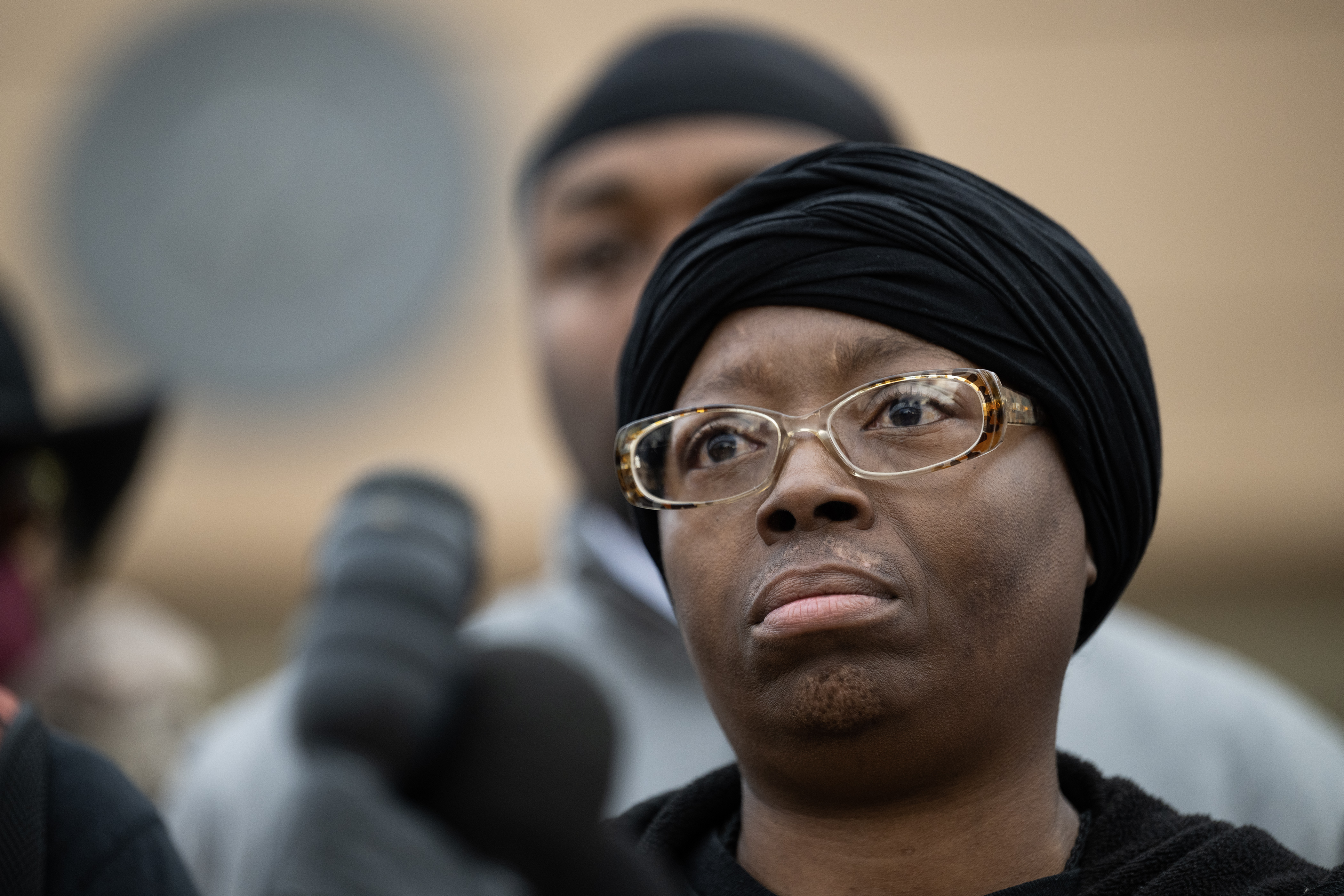 Sheneen McClain, the mother of Elijah McClain, speaks to media after leaving the courthouse following the sentencing of former Aurora police Officer Randy Roedema for his role in the 2019 killing of McClain’s son, on Friday, Jan. 5, 2024, at the Adams County Court in in Brighton, Colo. (Timothy Hurst/Denver Gazette) (TimHursttim.hurst@gazette.comhttps://secure.gravatar.com/avatar/aca82bd62b4ee425c598527cd6faa1b1?d=mm&r=g)