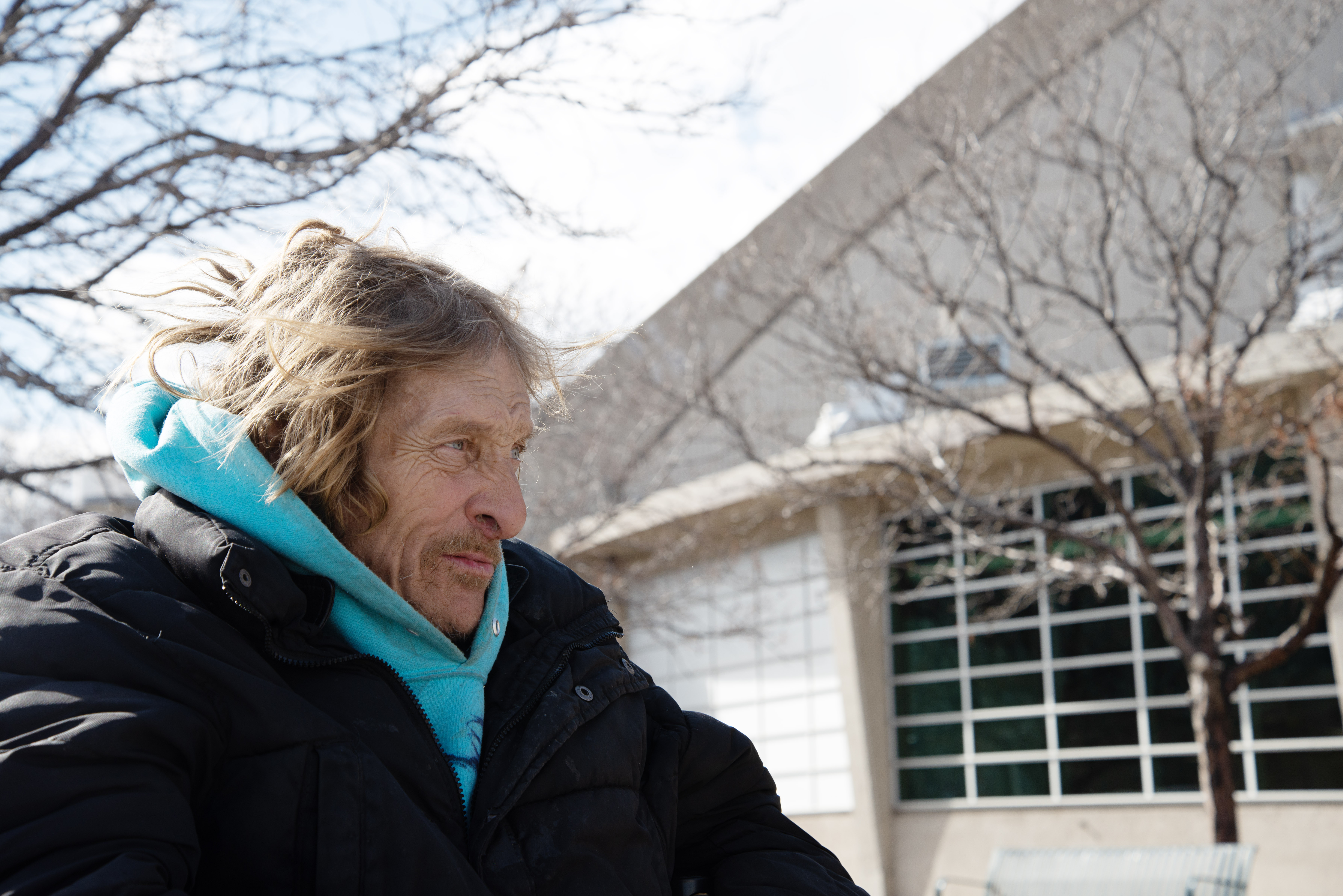 Michael Tissette currently stays in the Denver Coliseum shelter and, like many of its inhabitants, prefers it to other options in Denver, citing increased freedom, easier means of entry and more on Thursday, Feb. 15, 2024. Tissette said he plans to go to Florida with friends to escape the Colorado winter. (TomHellauerMultimedia Producertom.hellauer@denvergazette.comhttps://denvergazette.com/content/tncms/avatars/f/9e/622/f9e6228a-3b6b-11ed-bf10-fbb71fa8e421.f54b911252c540f1d61709edc4727a39.png)