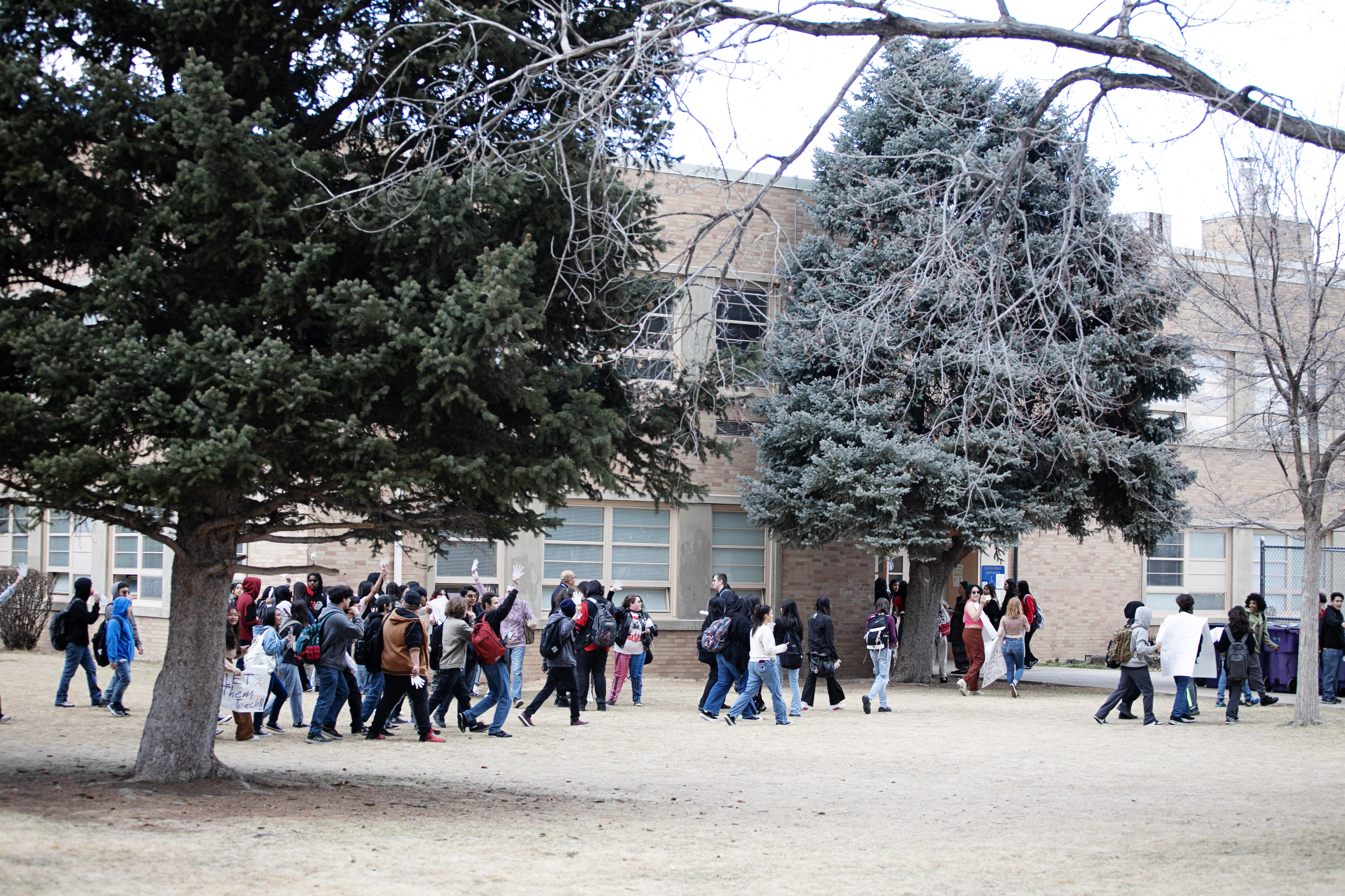 Kunsmiller students walkout out of class over teacher cuts, again