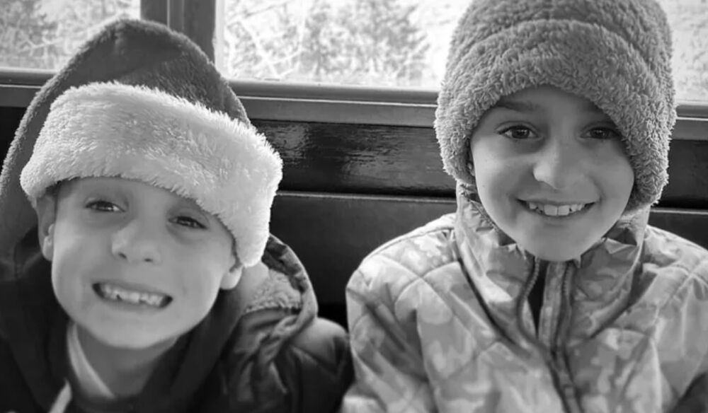 The children of Kresten Wolff, ages 7 and 10, are hospitalized. (From Elyse Massey GoFundMe)