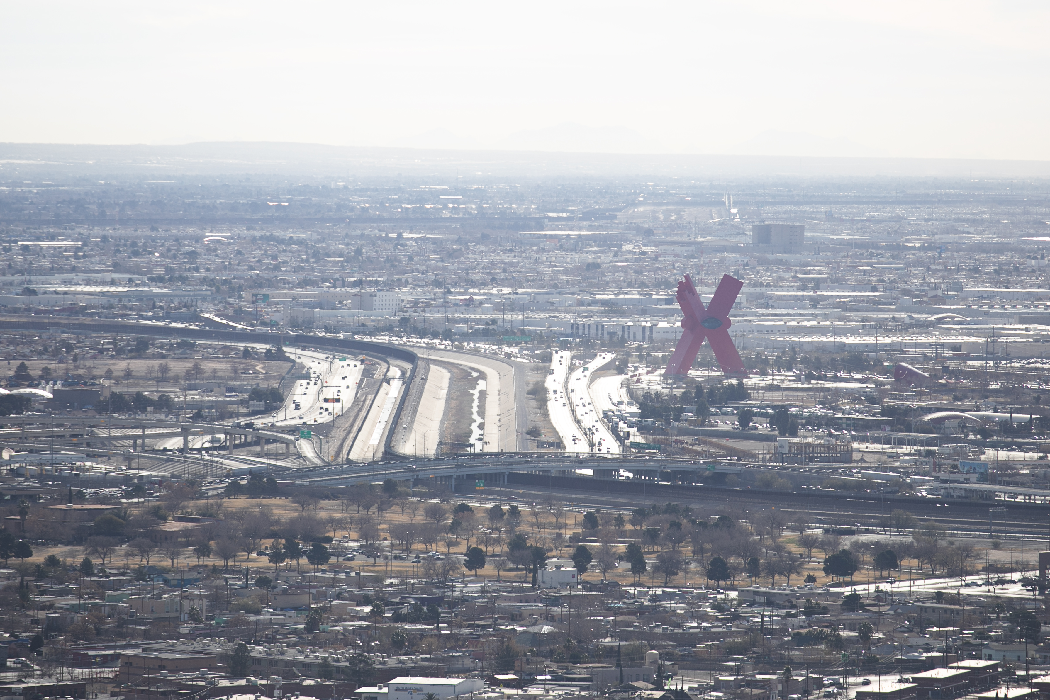 Just across the Mexican border sits Juarez's gigantic 'X' statue, created by artist, Enrique Carbajal González, to symbolize the pairing of Mexican and Aztec cultures and as a symbol of hope for the harrowed border town on Tuesday, Jan. 30, 2024 from El Paso, Texas' Murchison Roger Park. (TomHellauerMultimedia Producertom.hellauer@denvergazette.comhttps://denvergazette.com/content/tncms/avatars/f/9e/622/f9e6228a-3b6b-11ed-bf10-fbb71fa8e421.f54b911252c540f1d61709edc4727a39.png)