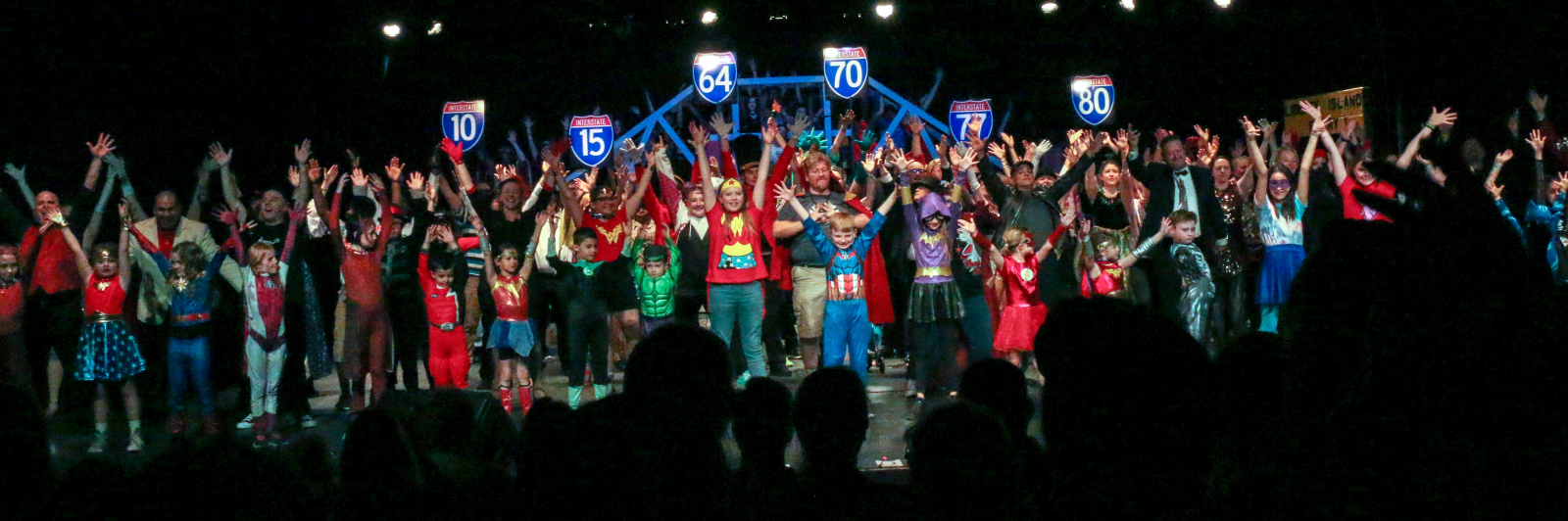 The massive cast of the Magic Moments music revue filled the stage – and the aisles – at Littleton High School last year. This year's 41st annual shows run through Sunday at Chatfield High School. (John Moore, The Denver Gazette)