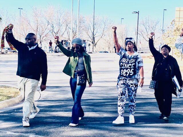Sheneen McClain (far right) and supporters walk out of an Adams County courtroom after paramedic Peter Cichuniec was sentenced to five years in prison and three years parole for his role in the death of her son, Elijah, 23. (CarolMcKinleyDenver Enterprise Reportercarol.mckinley@gazette.comhttps://denvergazette.com/content/tncms/avatars/5/c3/a0f/5c3a0fbe-1007-11ec-9e18-b7f42cfa4b0f.9565a0ce58866e86bcf18260621c2a46.png)