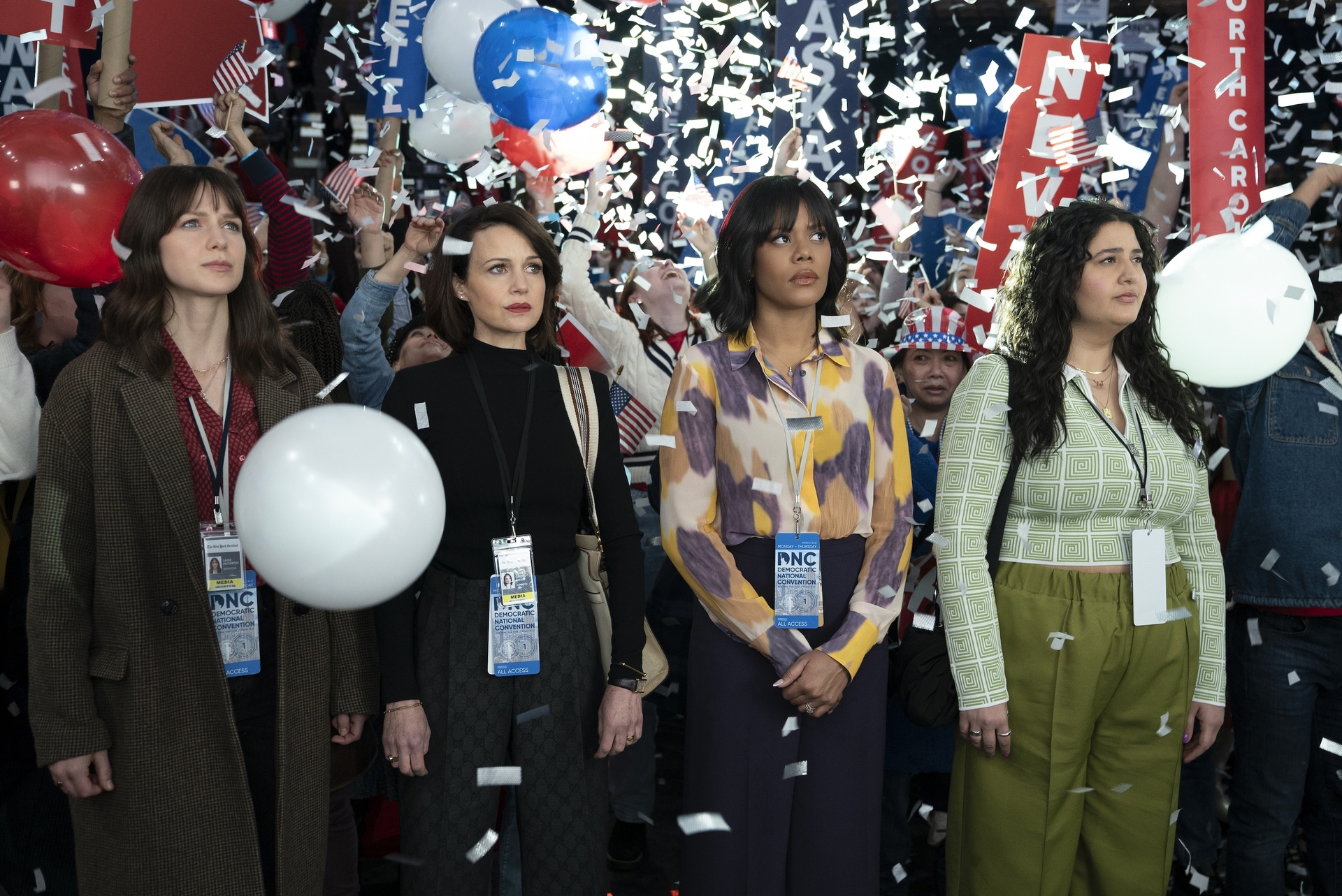 Melissa Benoist, Carla Gugino, Christina Elmore and Natasha Behnam in Max's