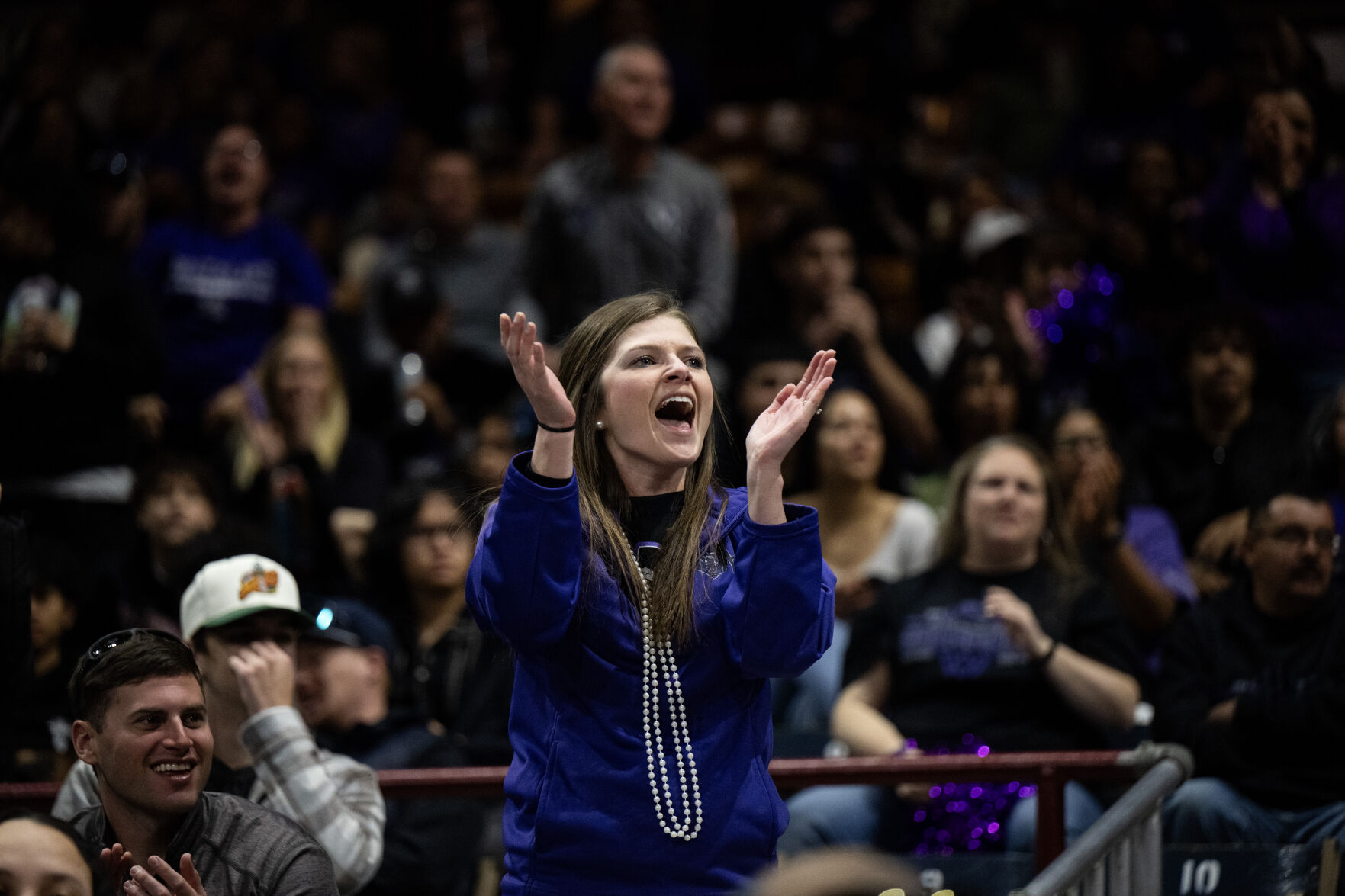 The Mesa Ridge boys basketball team wins their second consecutive 5A boys basketball state championship over Windsor on Saturday, March 9, 2024, at the Denver Coliseum in Denver. The Grizzlies won 57-53. (Parker Seibold, The Gazette) (Parker Seibold)