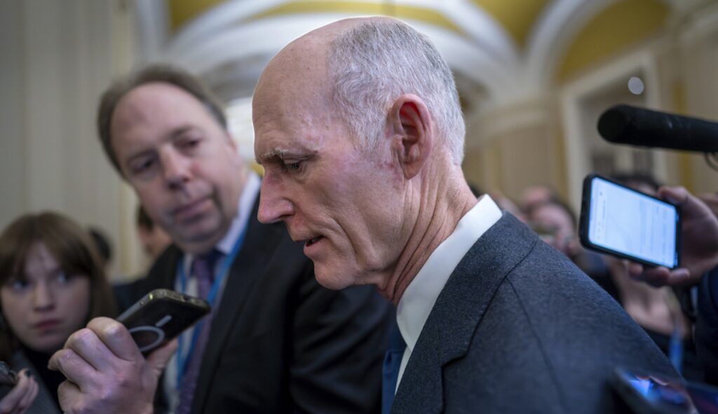 Rick Scott demurs on plans to launch bid for McConnell leadership role
