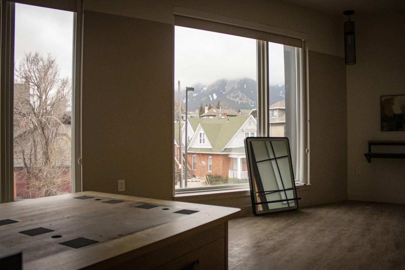 Inside a Moxy Boulder hotel suite